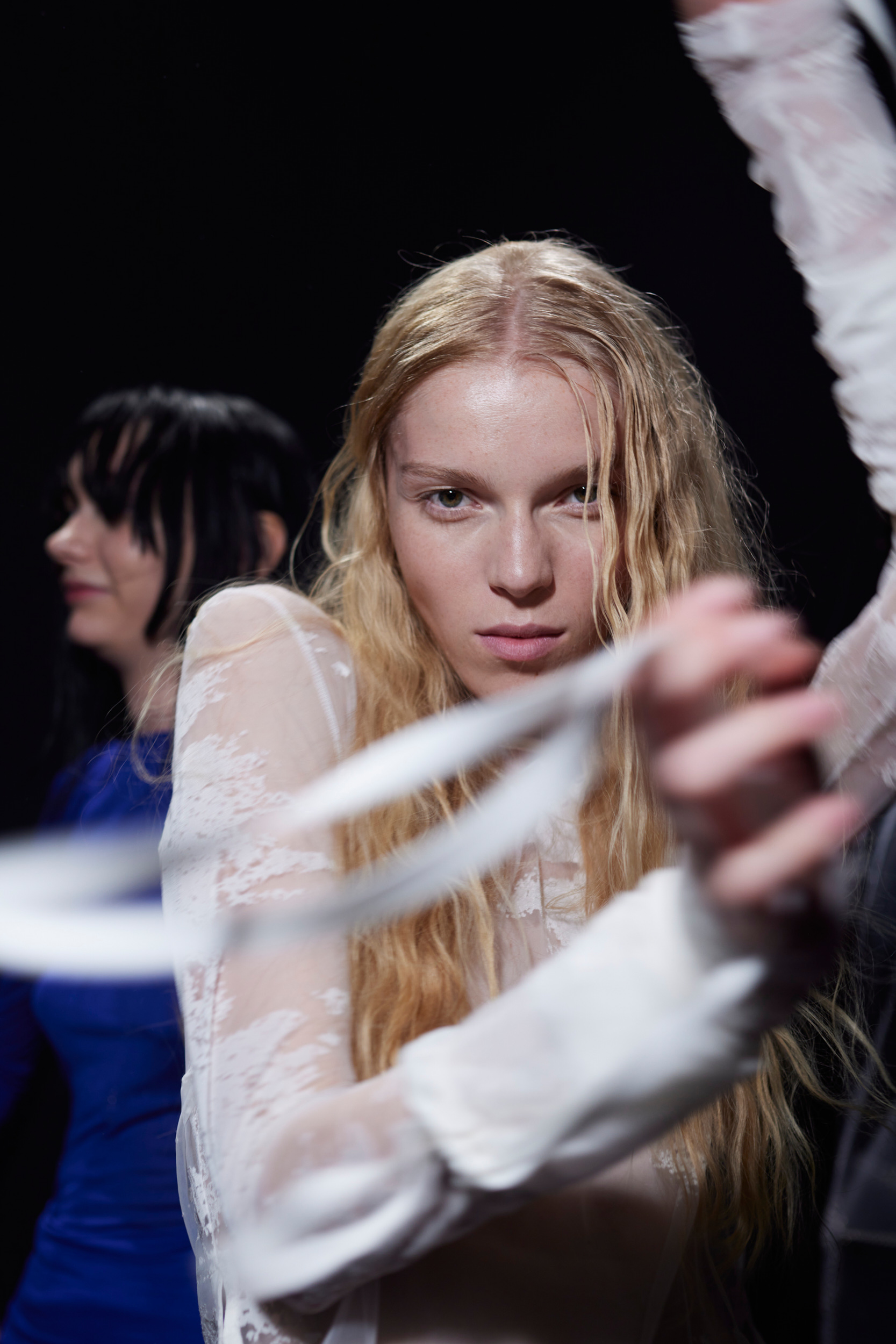 Ann Demeulemeester Spring 2024 Fashion Show Backstage