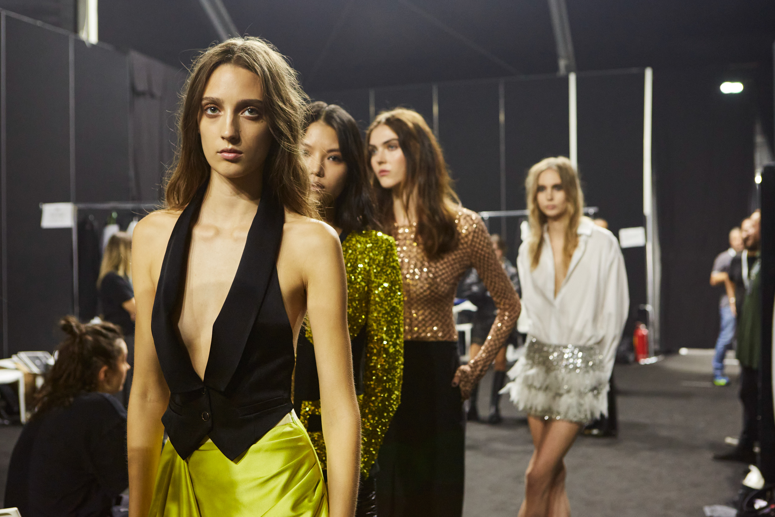 Elisabetta Franchi Spring 2024 Fashion Show Backstage