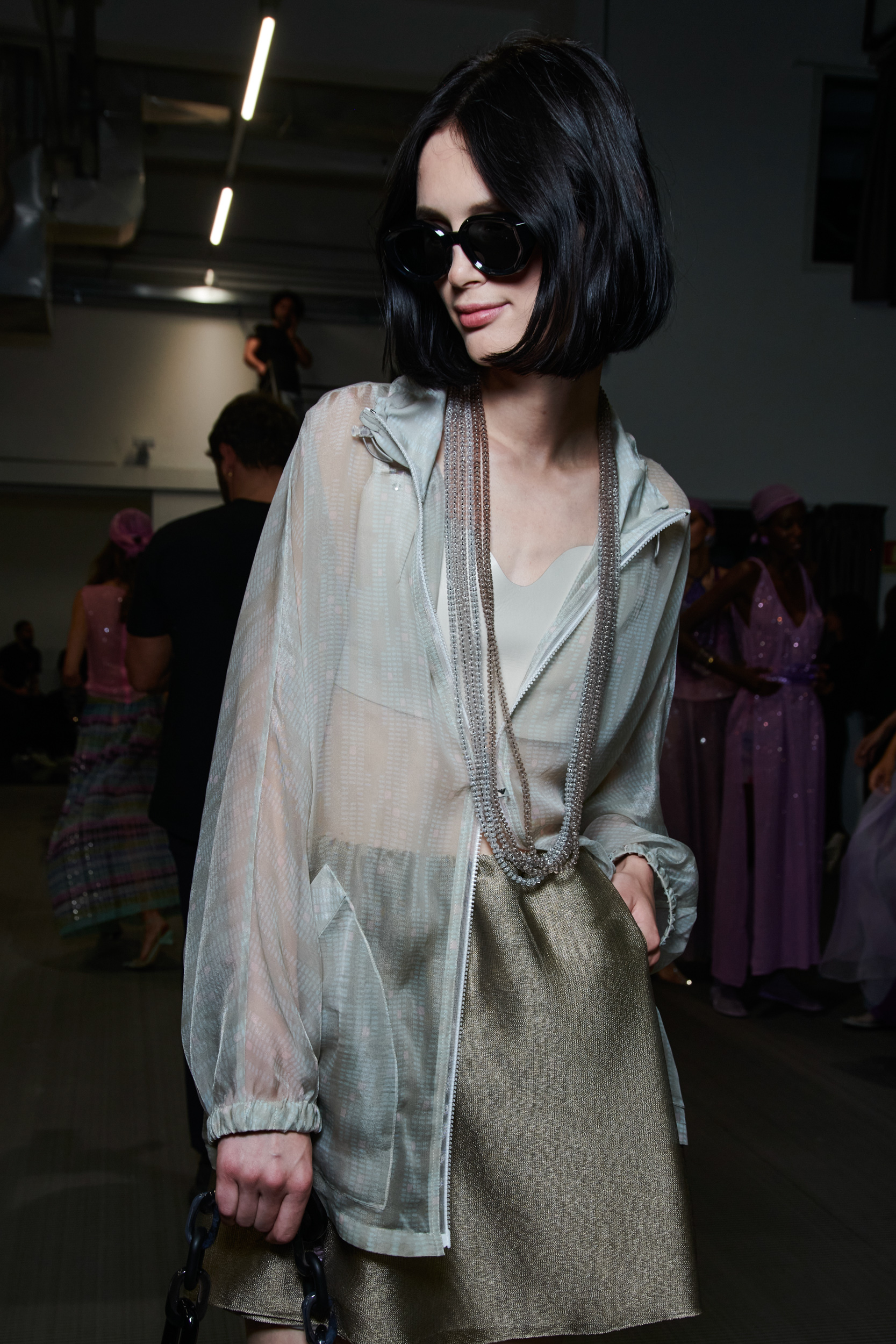 Emporio Armani Spring 2024 Fashion Show Backstage