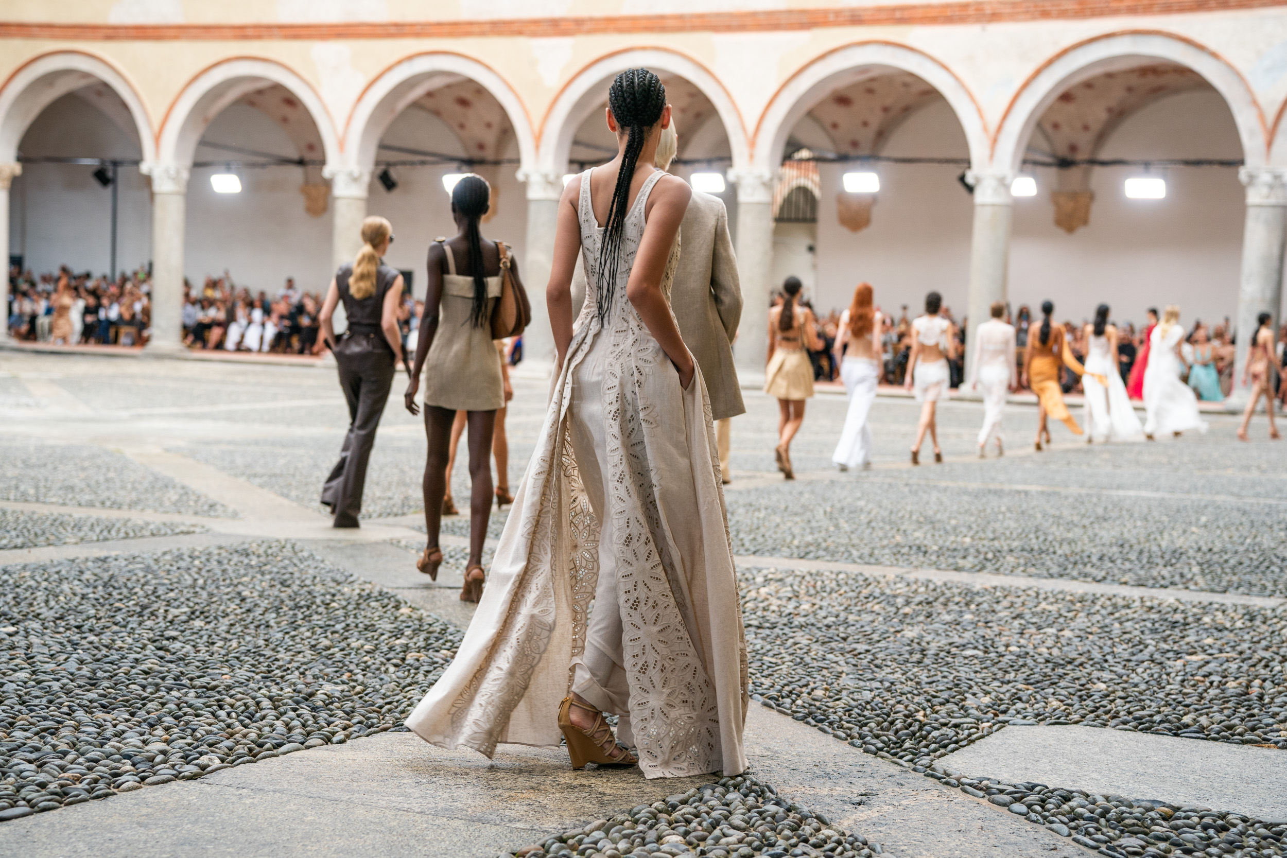 Alberta Ferretti Spring 2024 Fashion Show Atmosphere