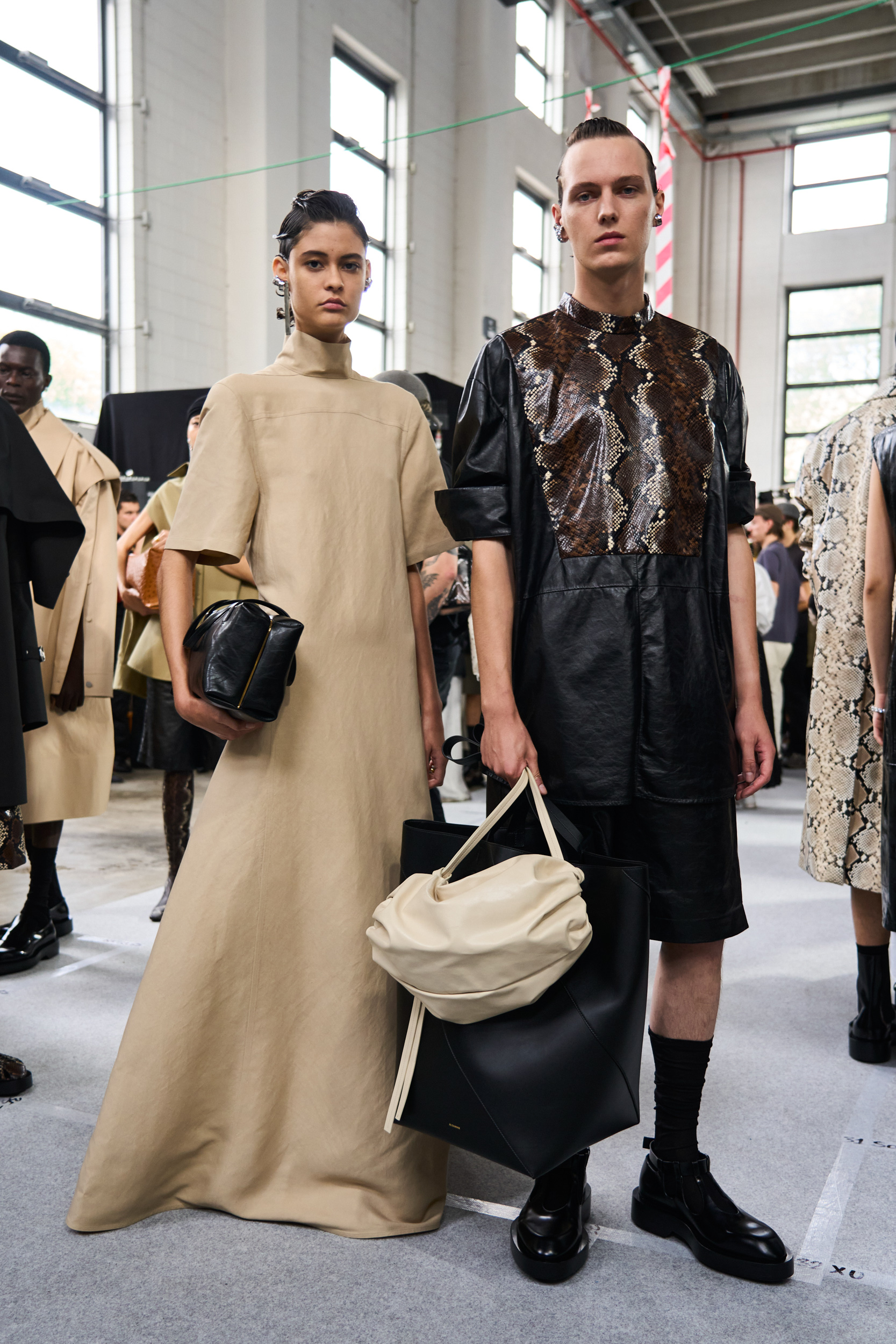 Jil Sander Spring 2024 Fashion Show Backstage