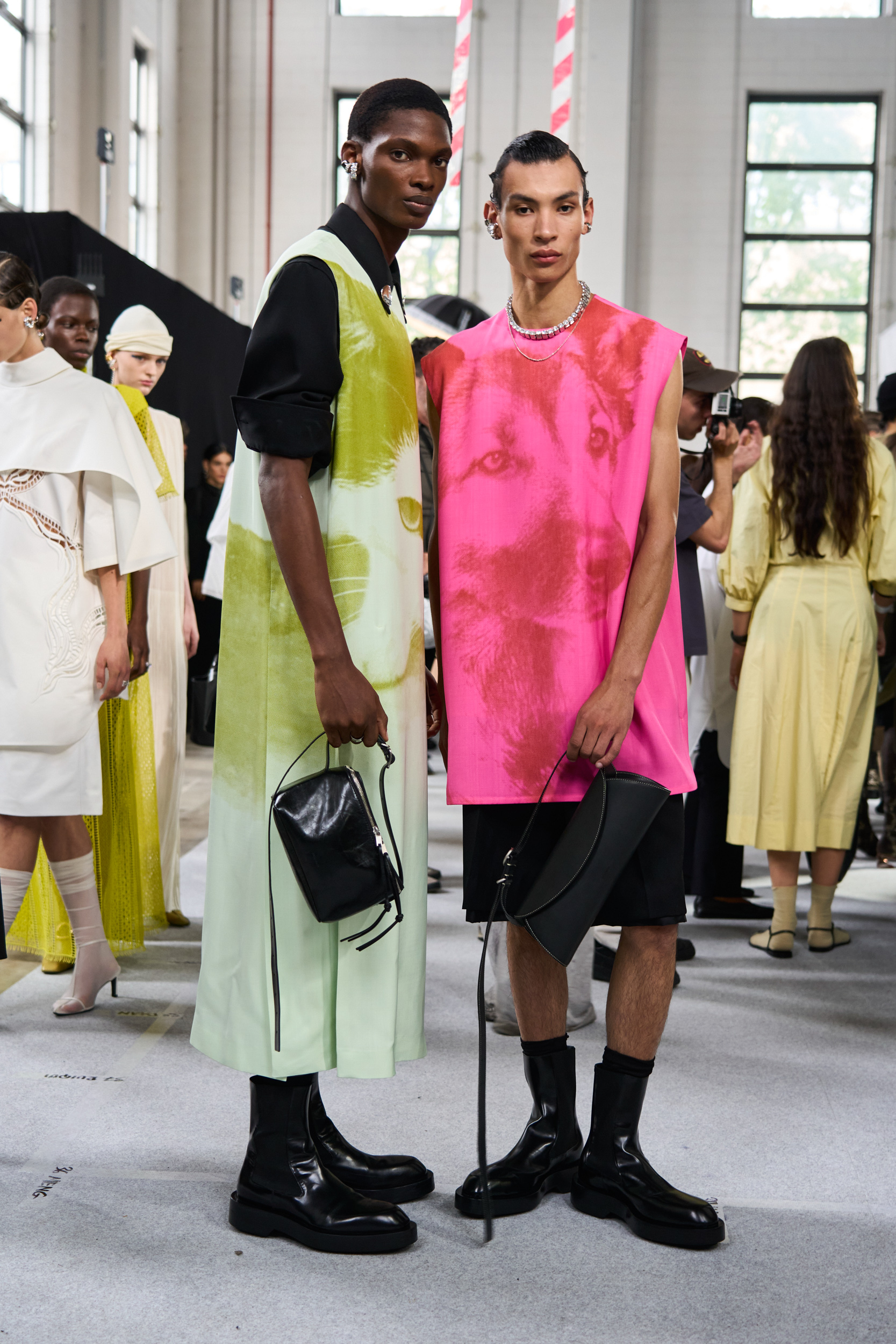 Jil Sander Spring 2024 Fashion Show Backstage