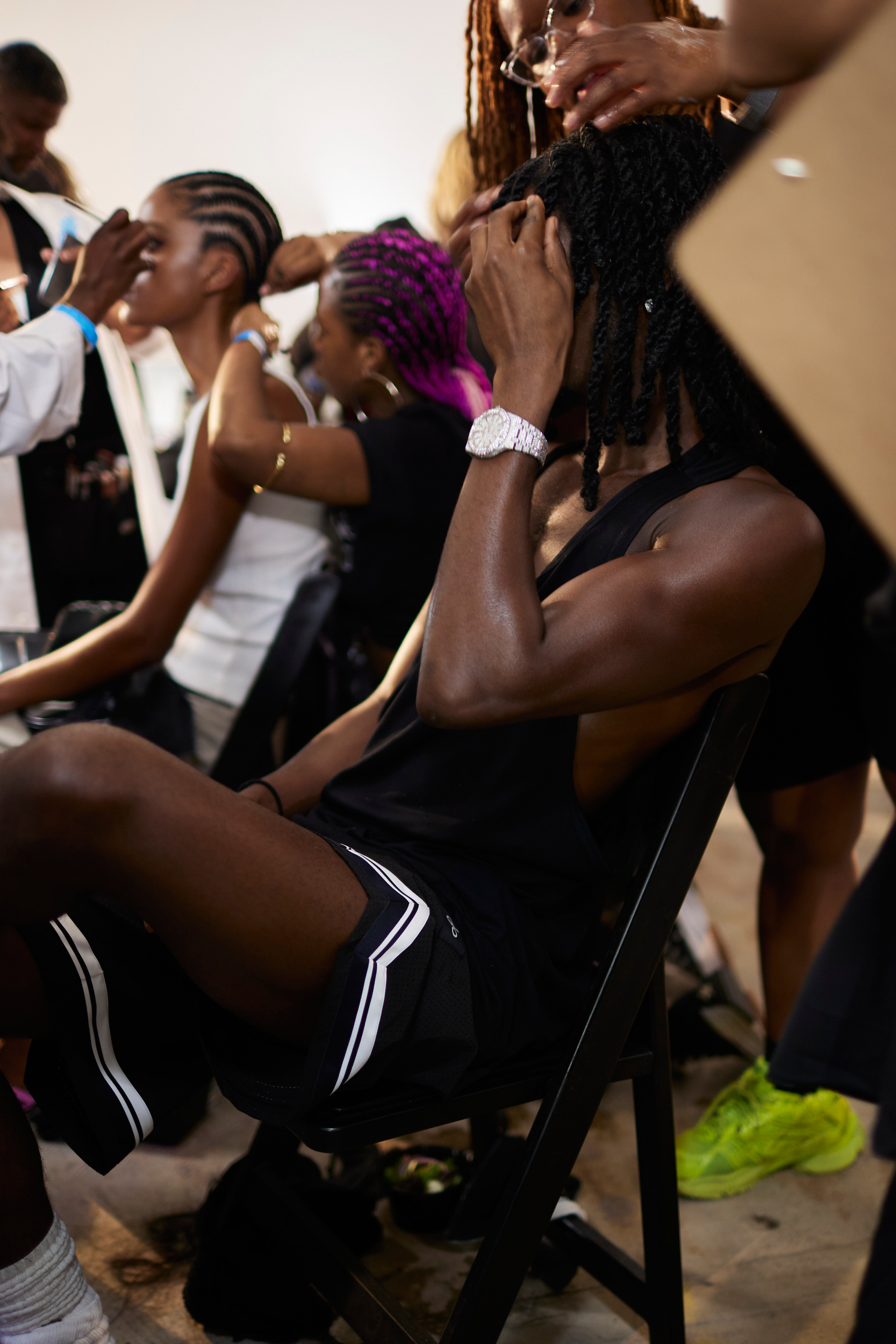 Laquan Smith Spring 2024 Fashion Show Backstage