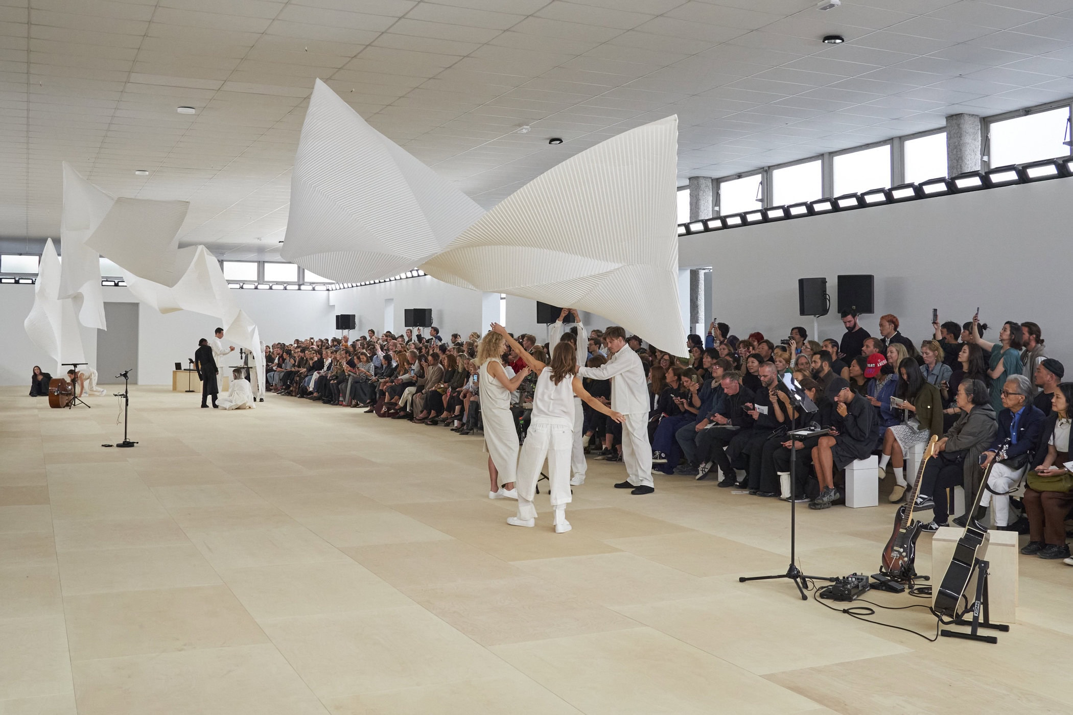 Issey Miyake Spring 2024 Fashion Show Atmosphere