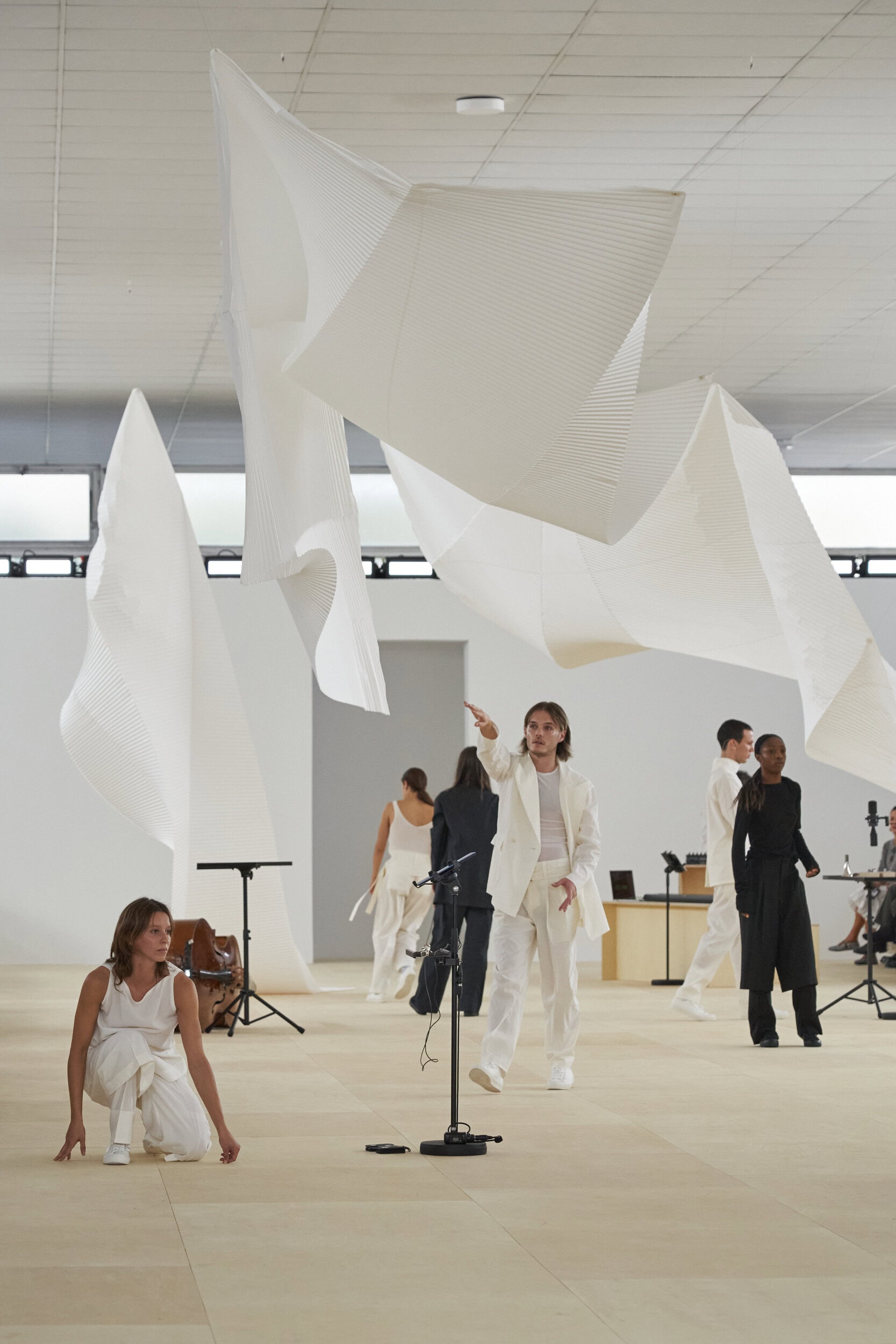 Issey Miyake Spring 2024 Fashion Show Atmosphere