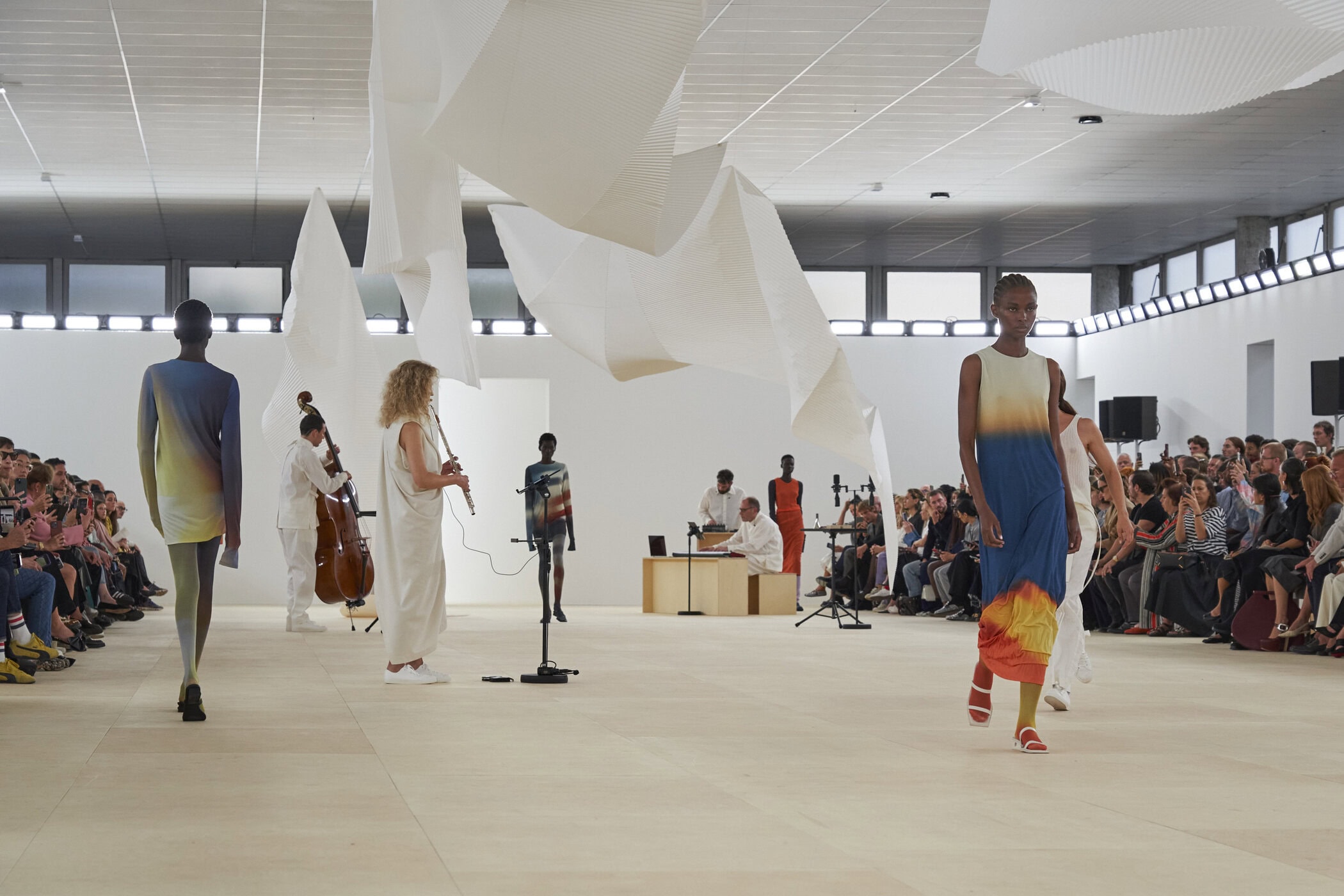 Issey Miyake Spring 2024 Fashion Show Atmosphere