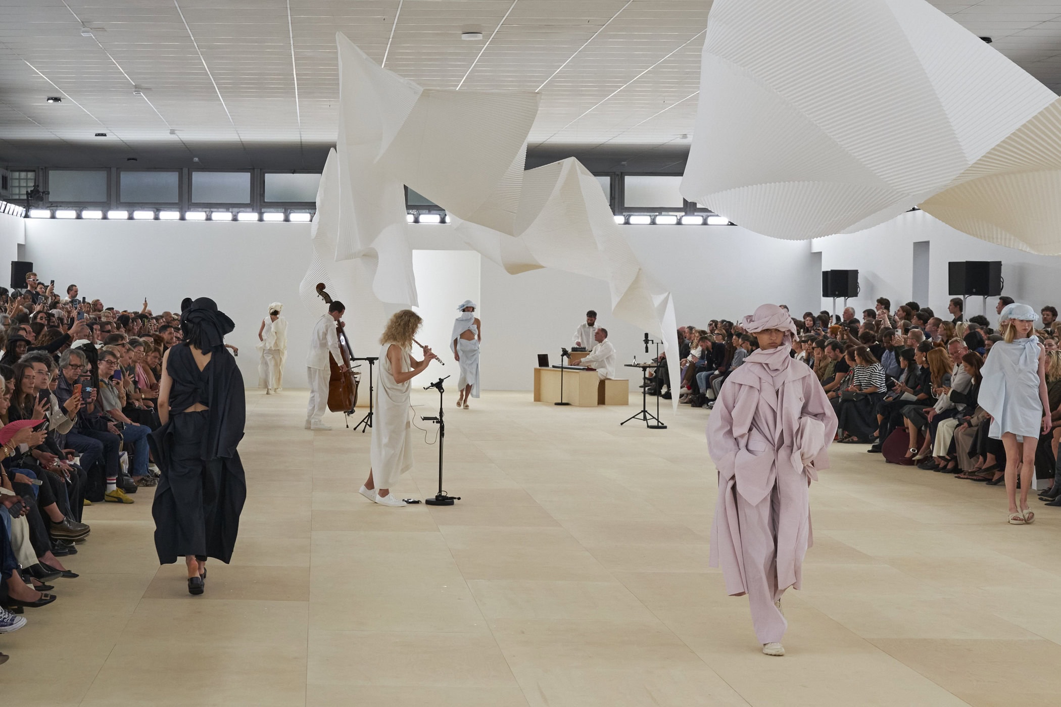 Issey Miyake Spring 2024 Fashion Show Atmosphere