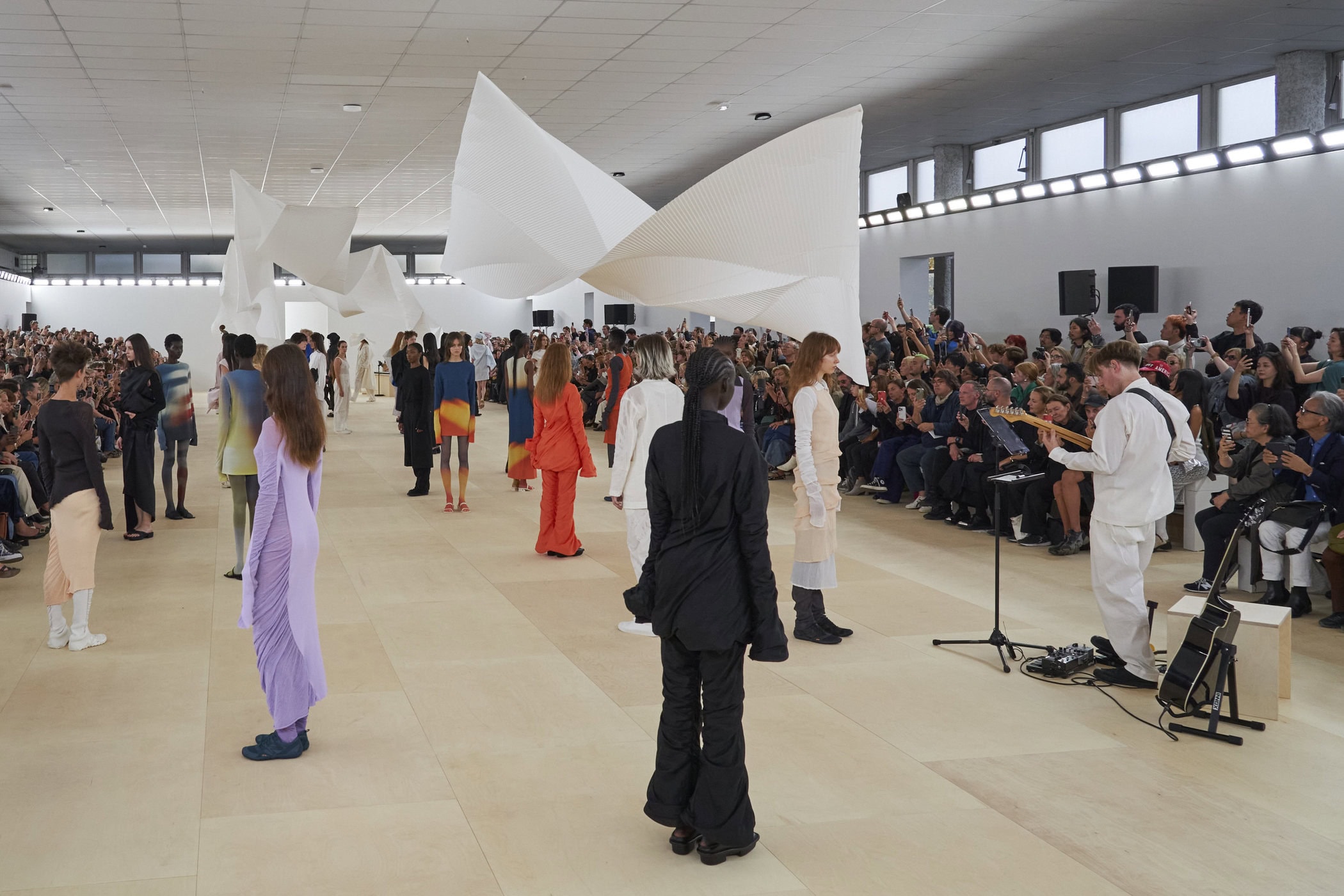 Issey Miyake Spring 2024 Fashion Show Atmosphere