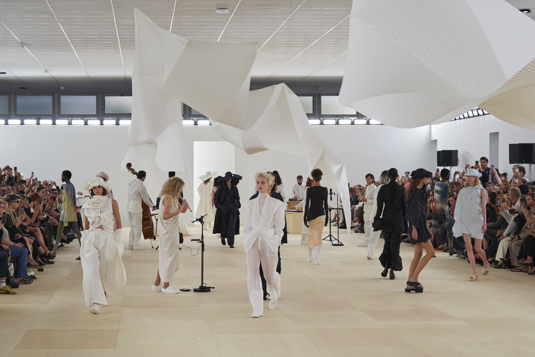 Issey Miyake Spring 2024 Fashion Show Atmosphere