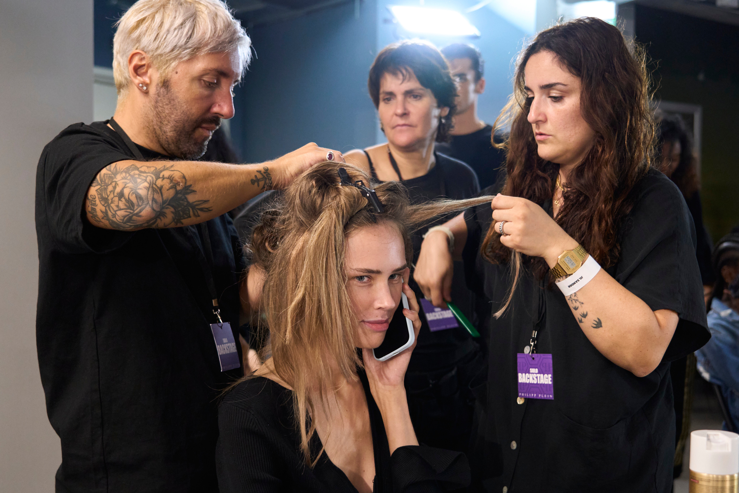 Philipp Plein Spring 2024 Fashion Show Backstage