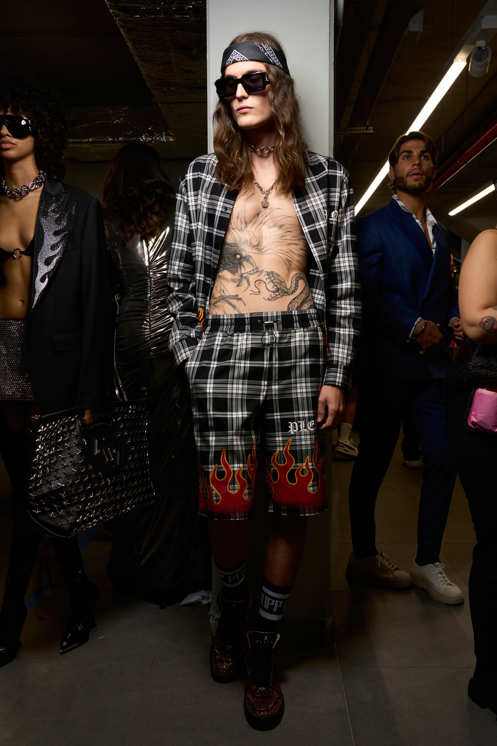 Philipp Plein Spring 2024 Fashion Show Backstage