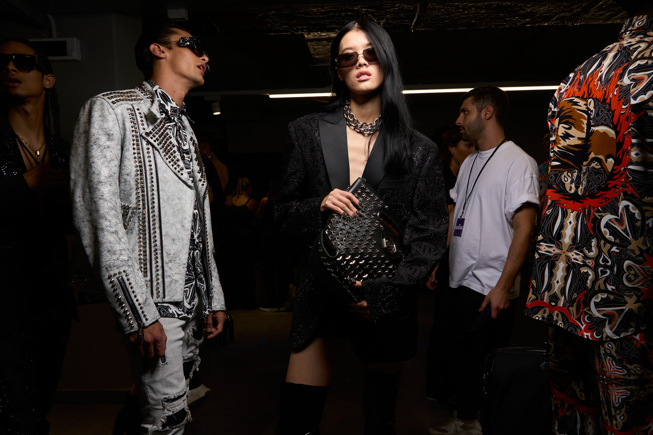 Philipp Plein Spring 2024 Fashion Show Backstage