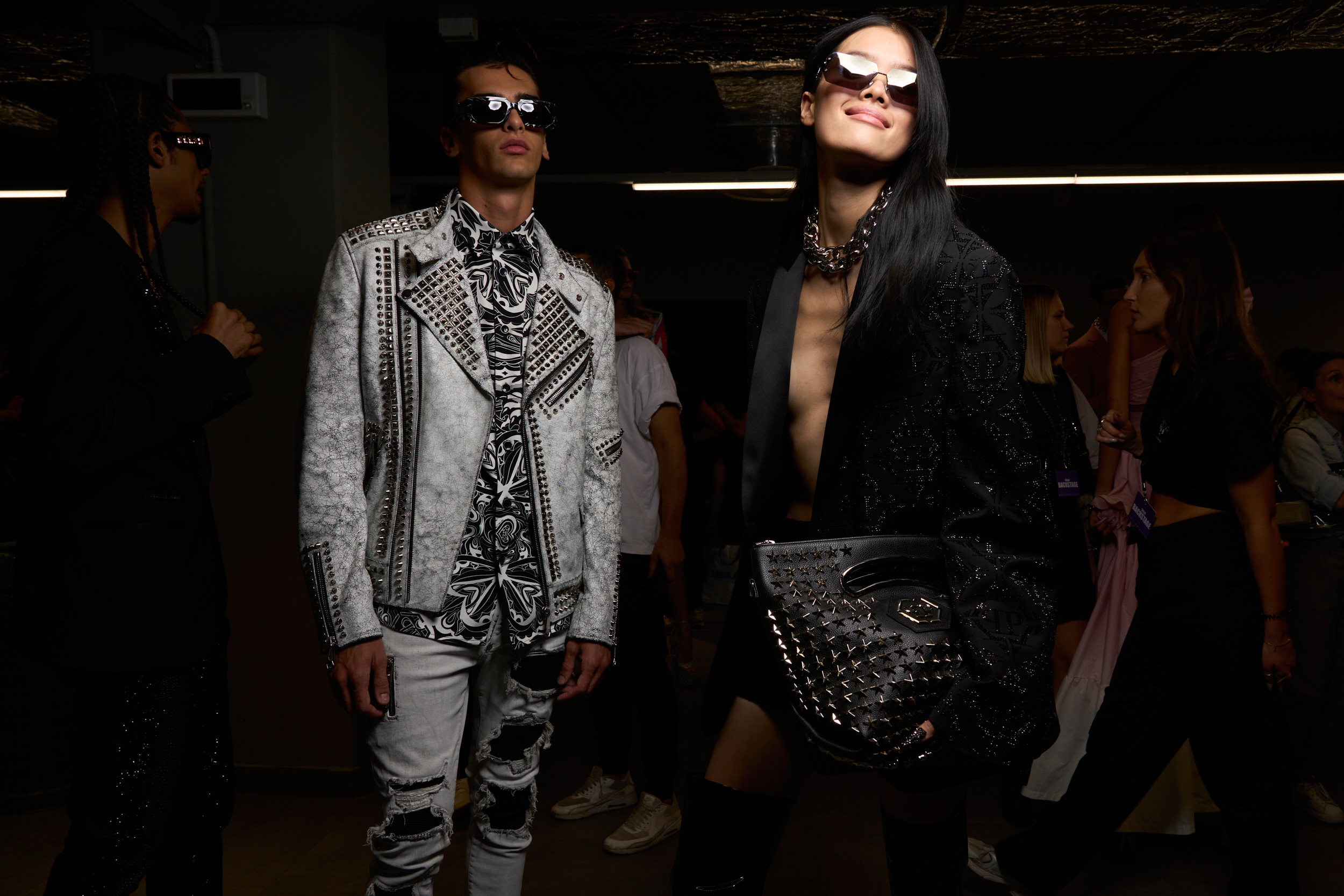 Philipp Plein Spring 2024 Fashion Show Backstage