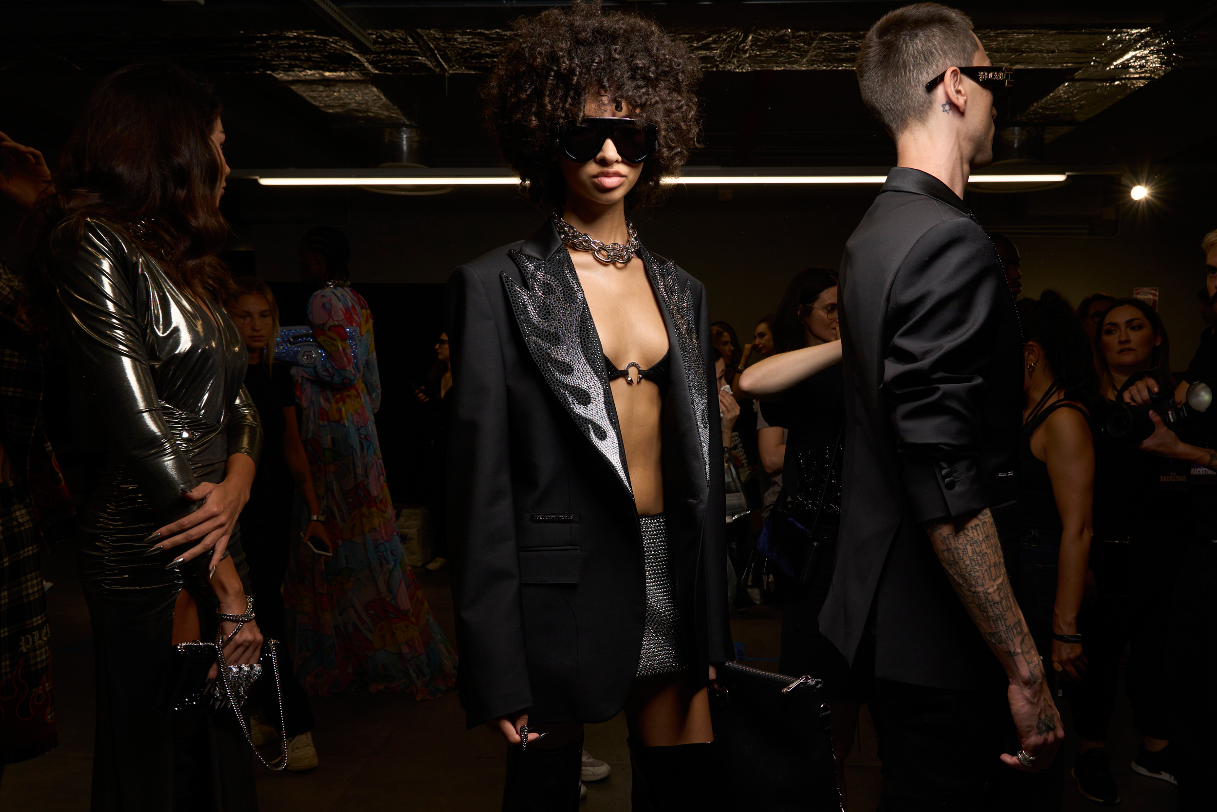 Philipp Plein Spring 2024 Fashion Show Backstage