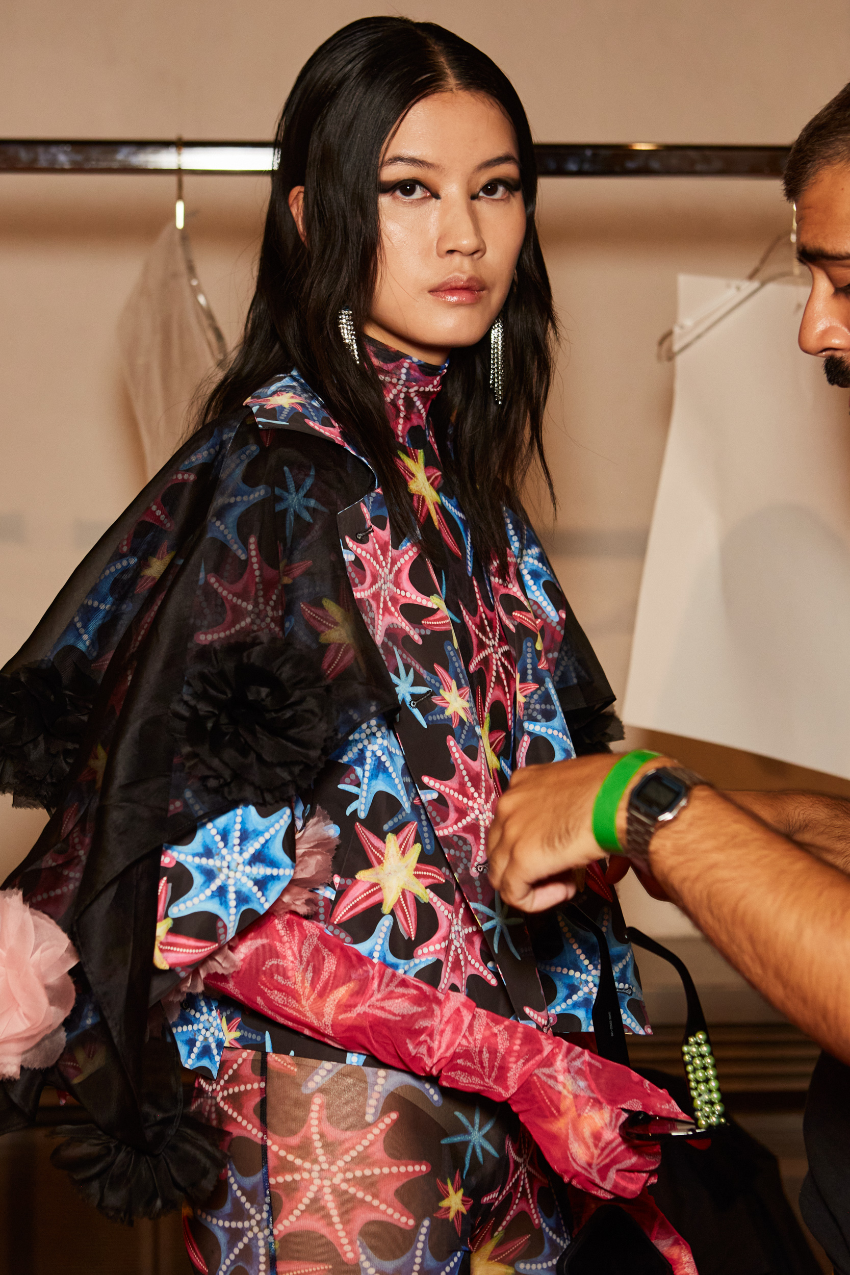 Shuting Qiu Spring 2024 Fashion Show Backstage