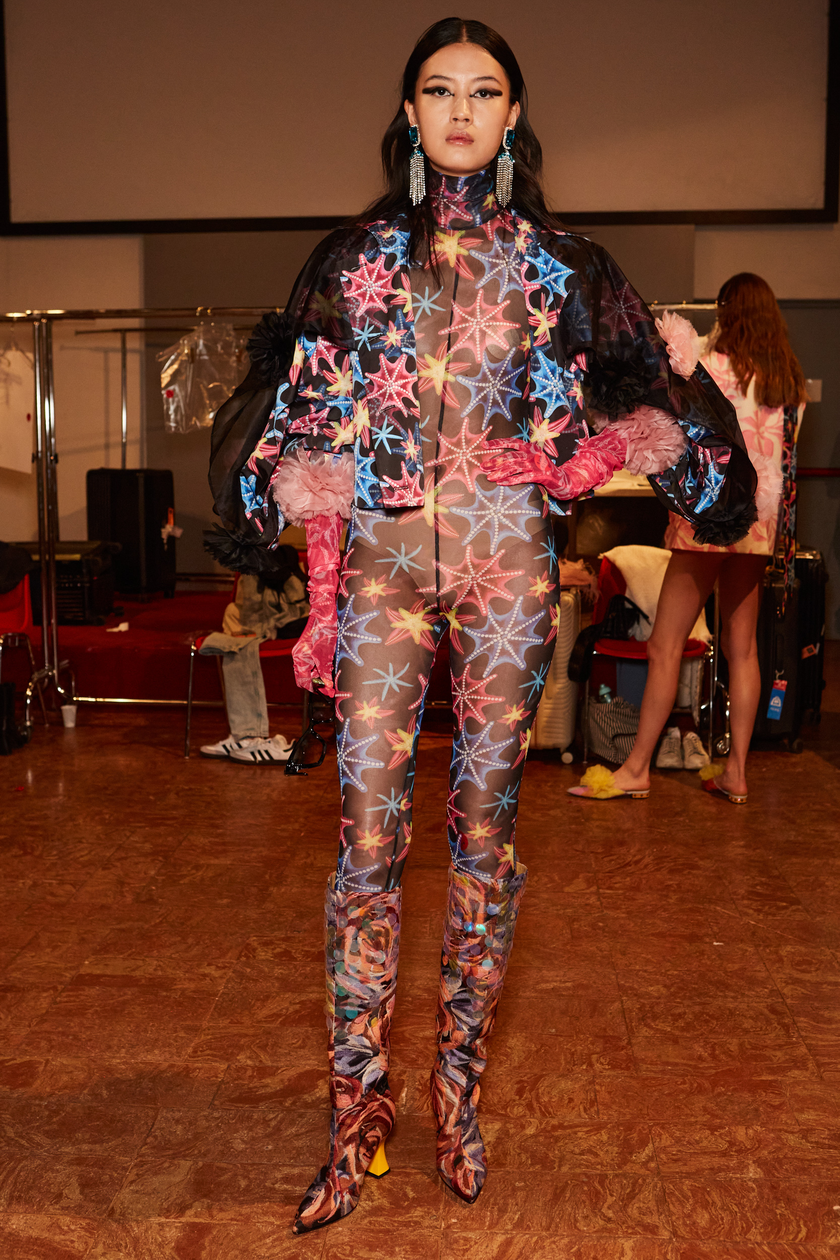 Shuting Qiu Spring 2024 Fashion Show Backstage