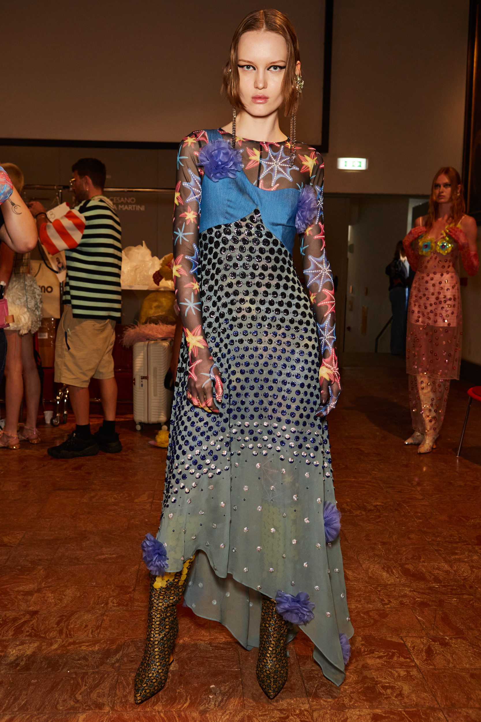 Shuting Qiu Spring 2024 Fashion Show Backstage