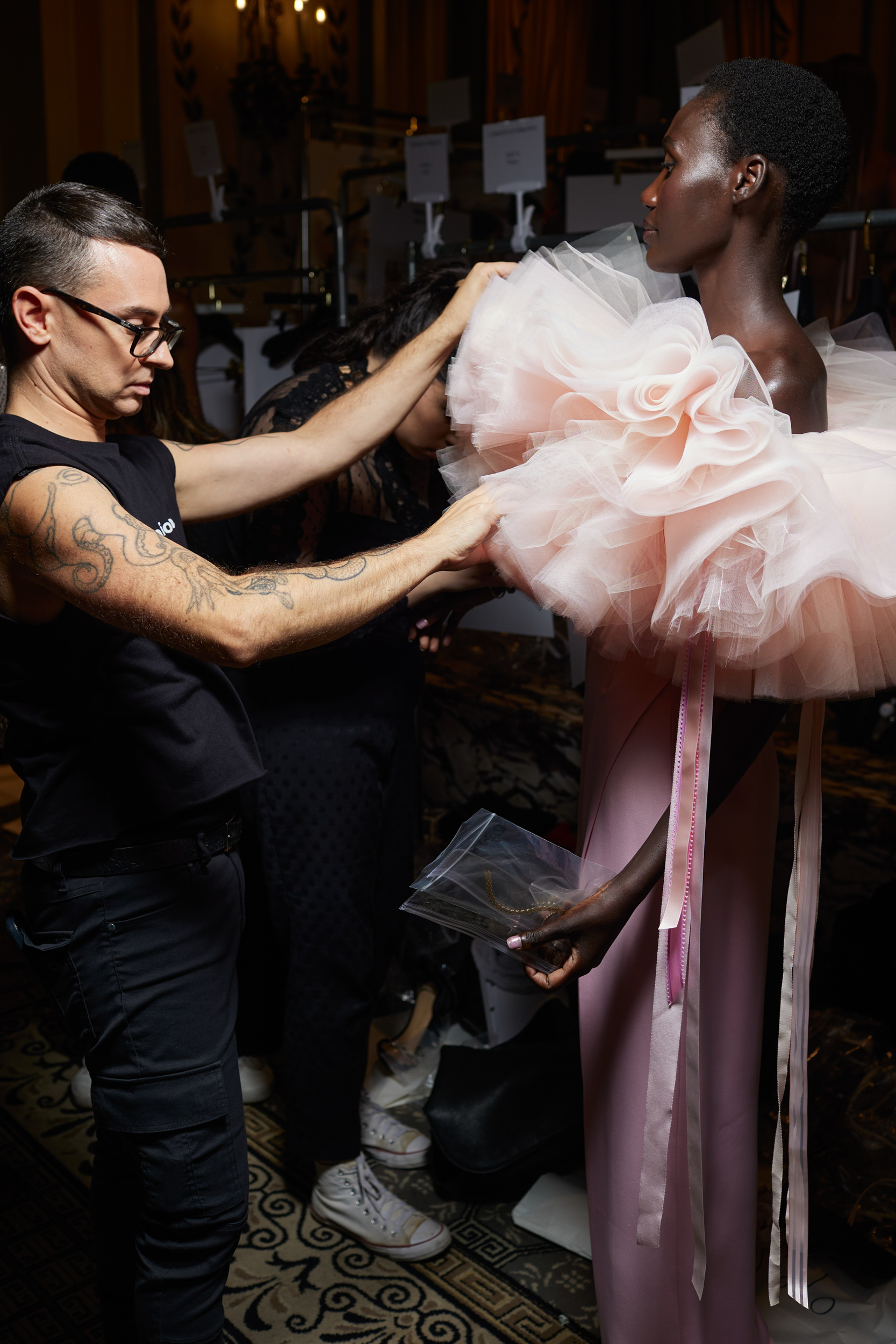 Christian Siriano Spring 2024 Fashion Show Backstage