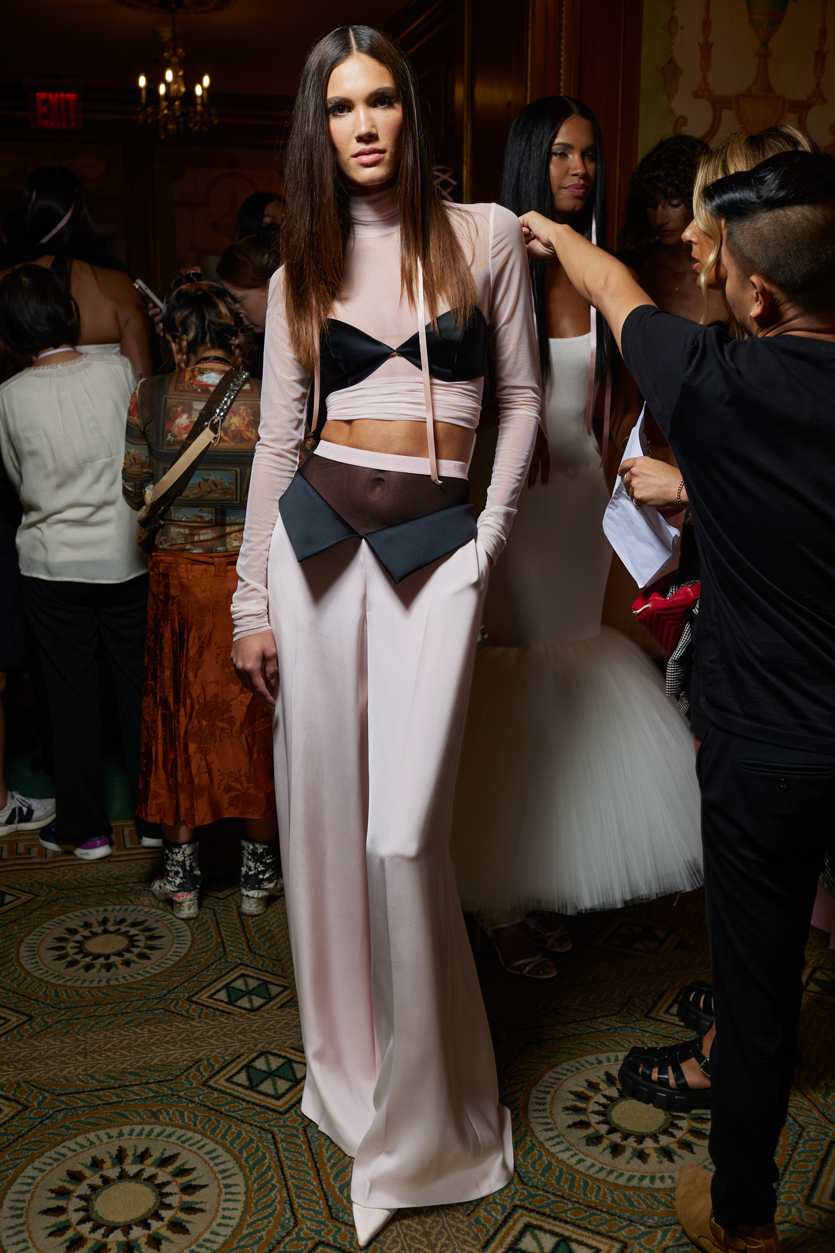 Christian Siriano Spring 2024 Fashion Show Backstage