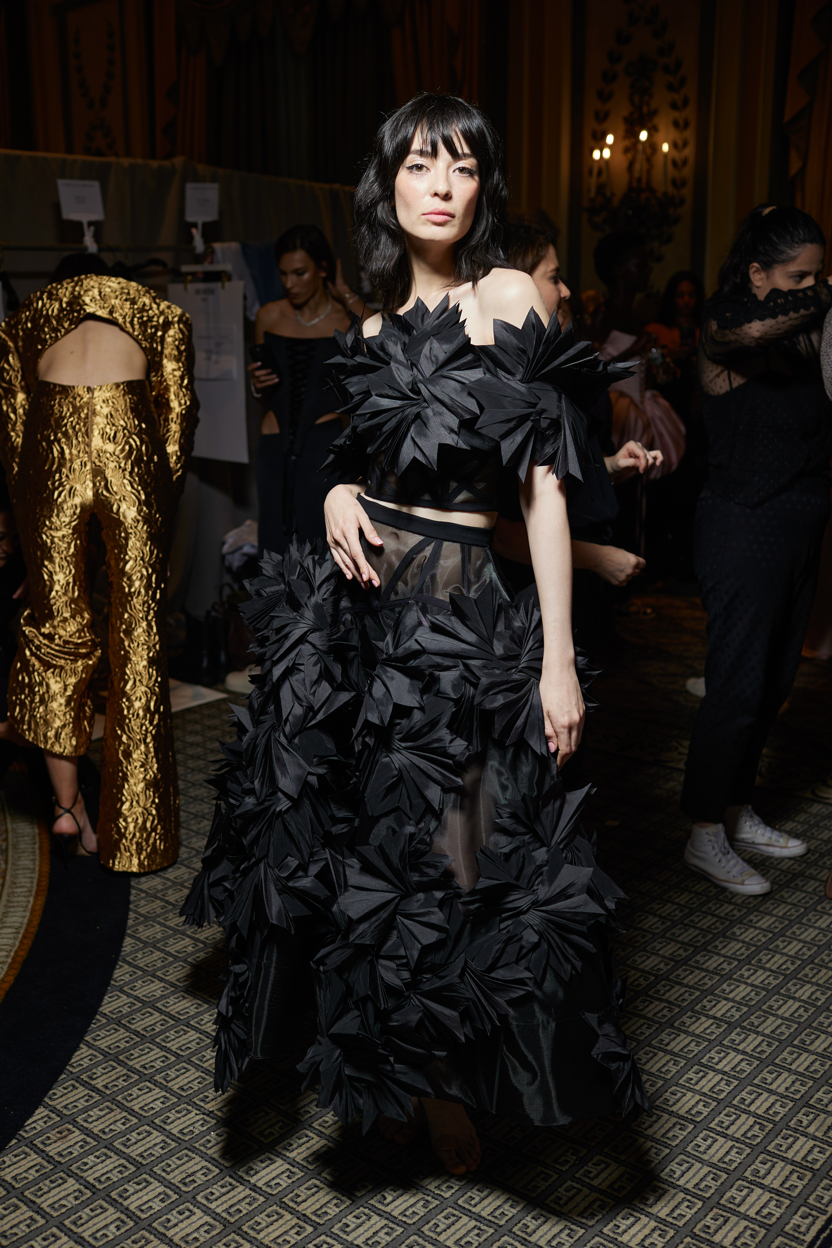 Christian Siriano Spring 2024 Fashion Show Backstage