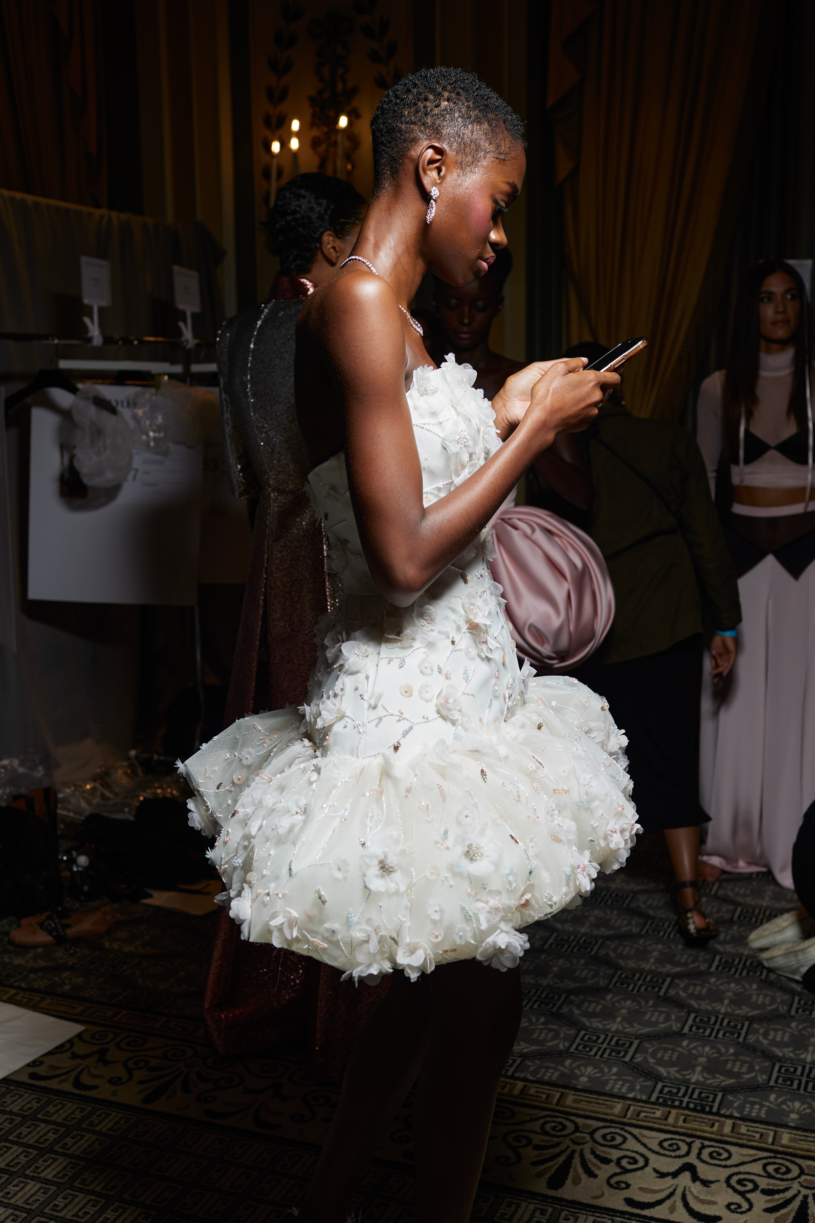 Christian Siriano Spring 2024 Fashion Show Backstage