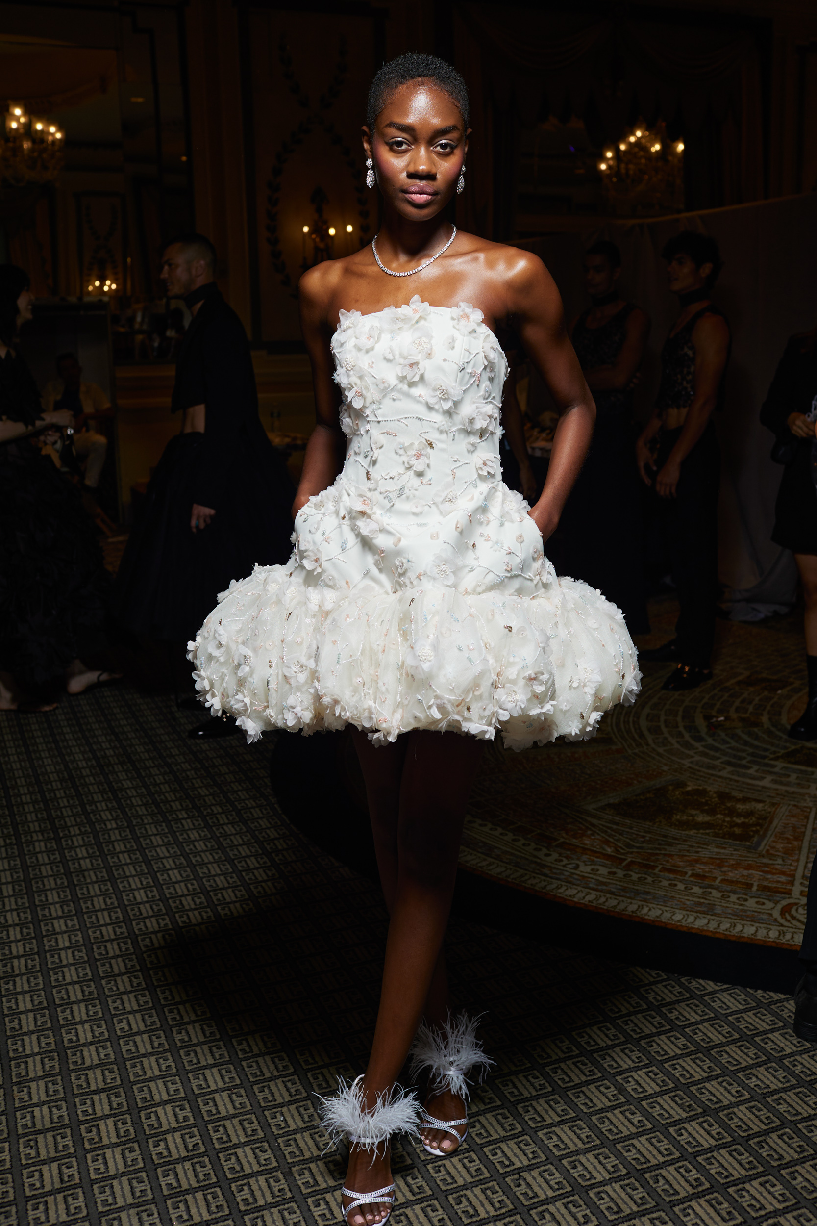 Christian Siriano Spring 2024 Fashion Show Backstage