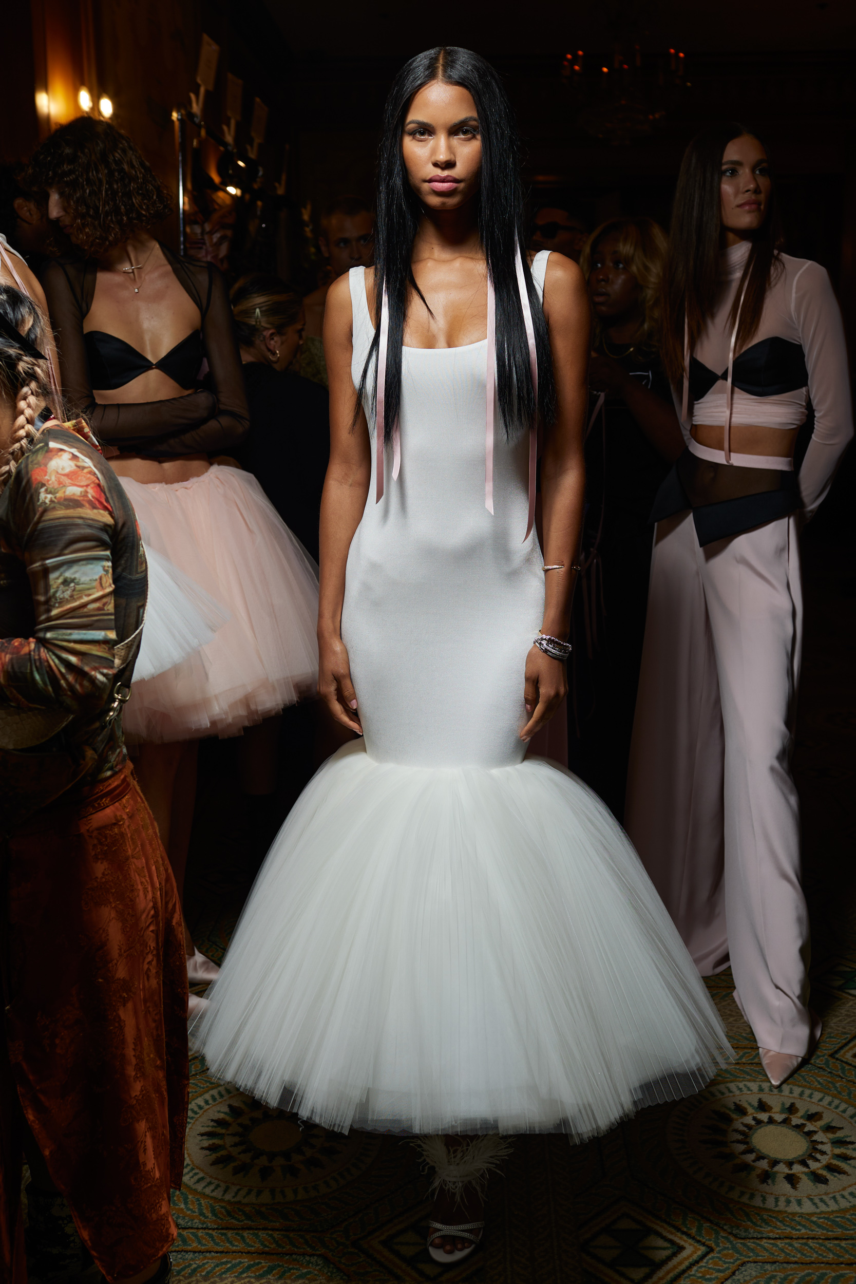 Christian Siriano Spring 2024 Fashion Show Backstage