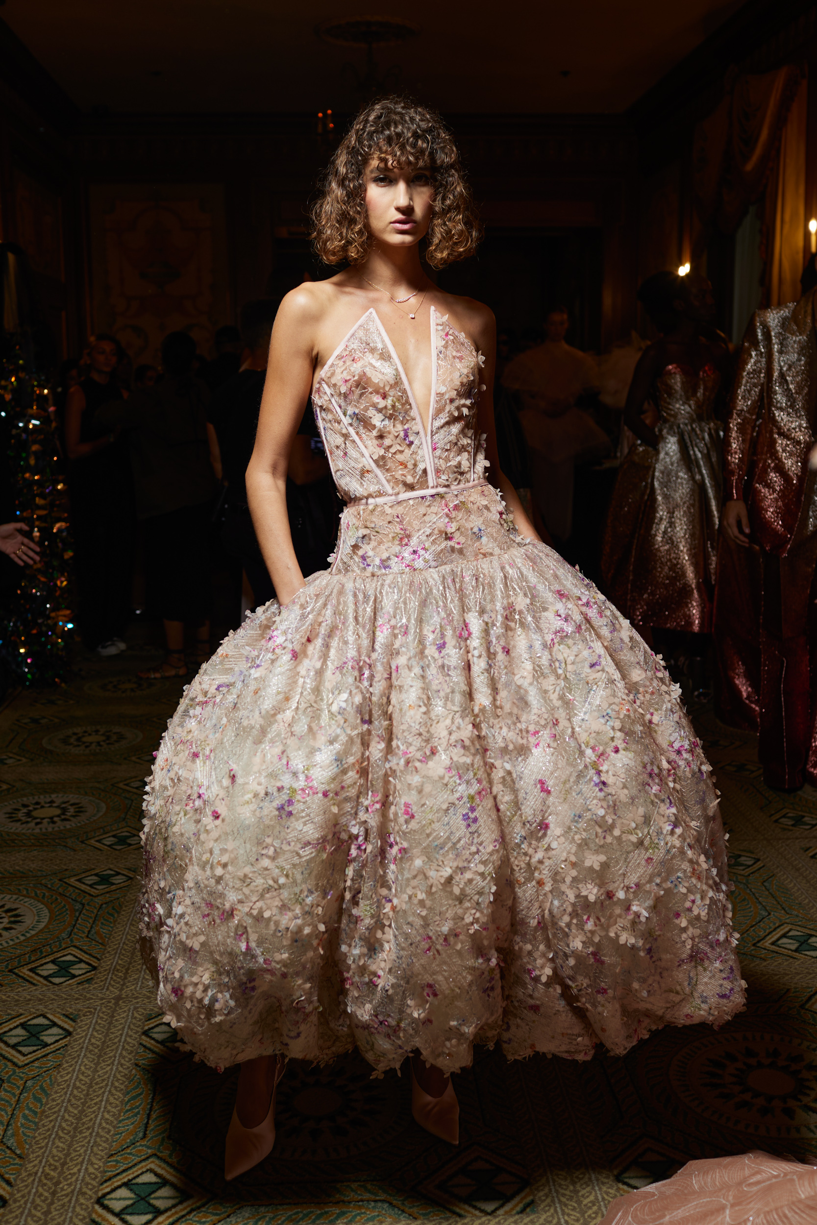 Christian Siriano Spring 2024 Fashion Show Backstage