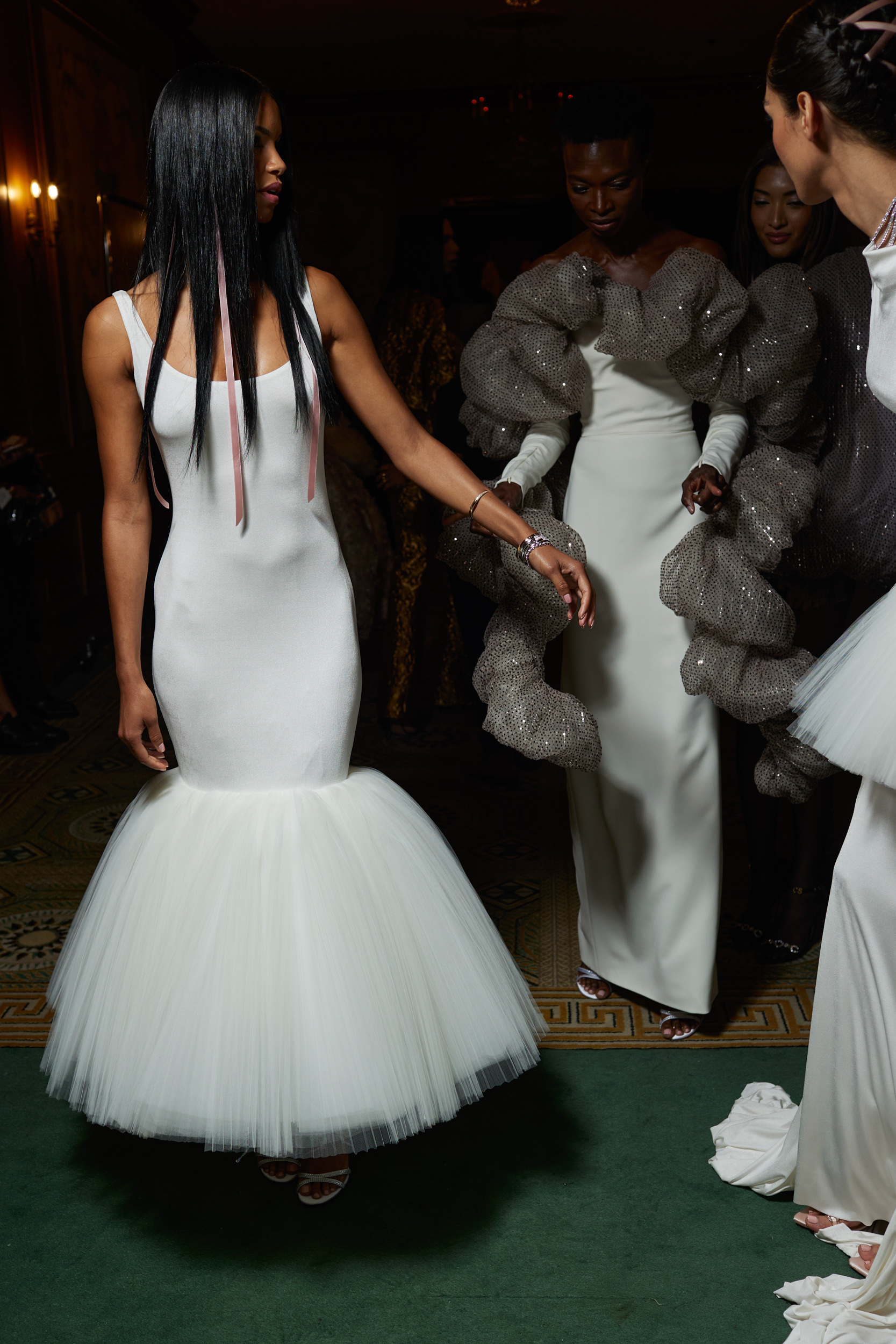 Christian Siriano Spring 2024 Fashion Show Backstage