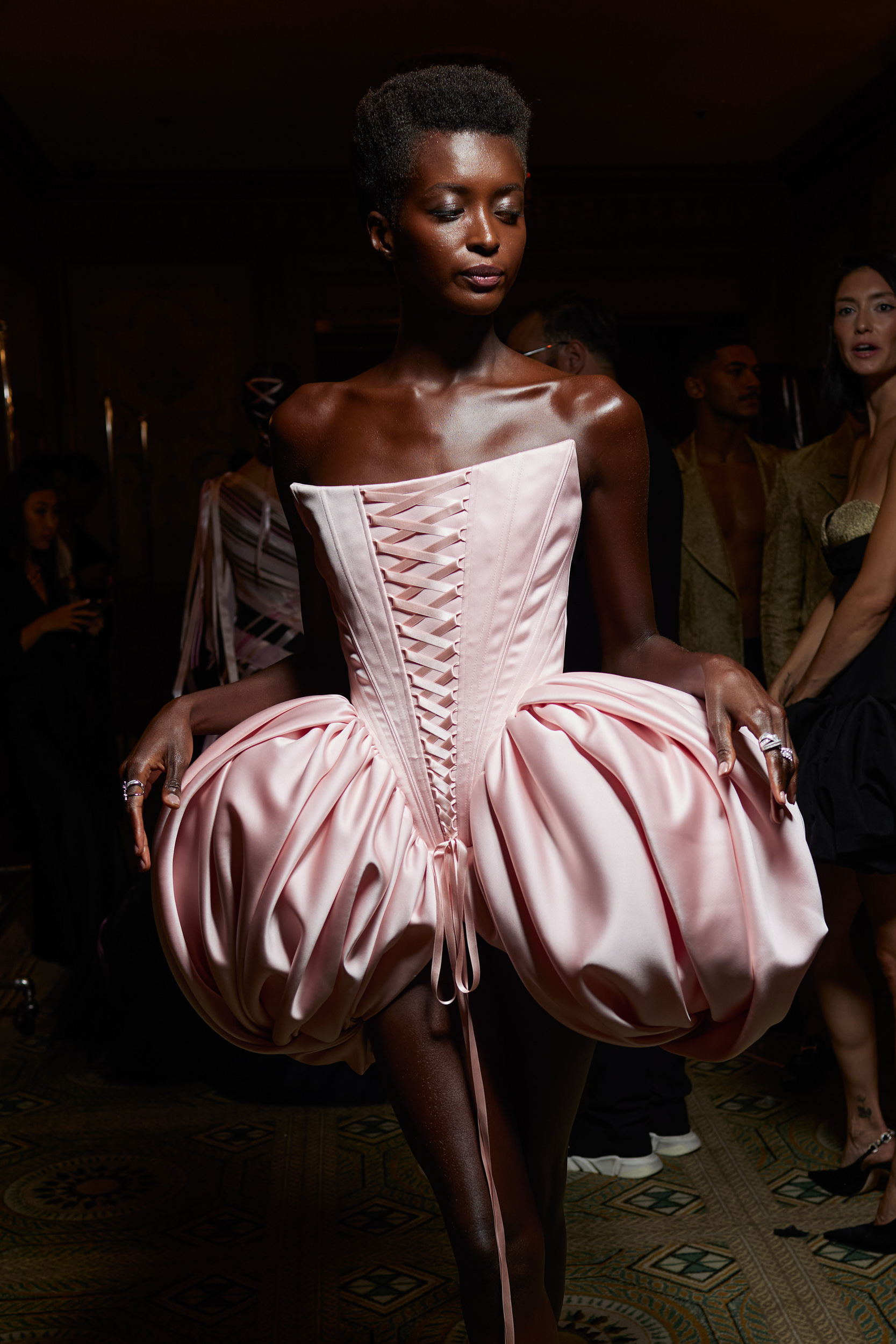 Christian Siriano Spring 2024 Fashion Show Backstage