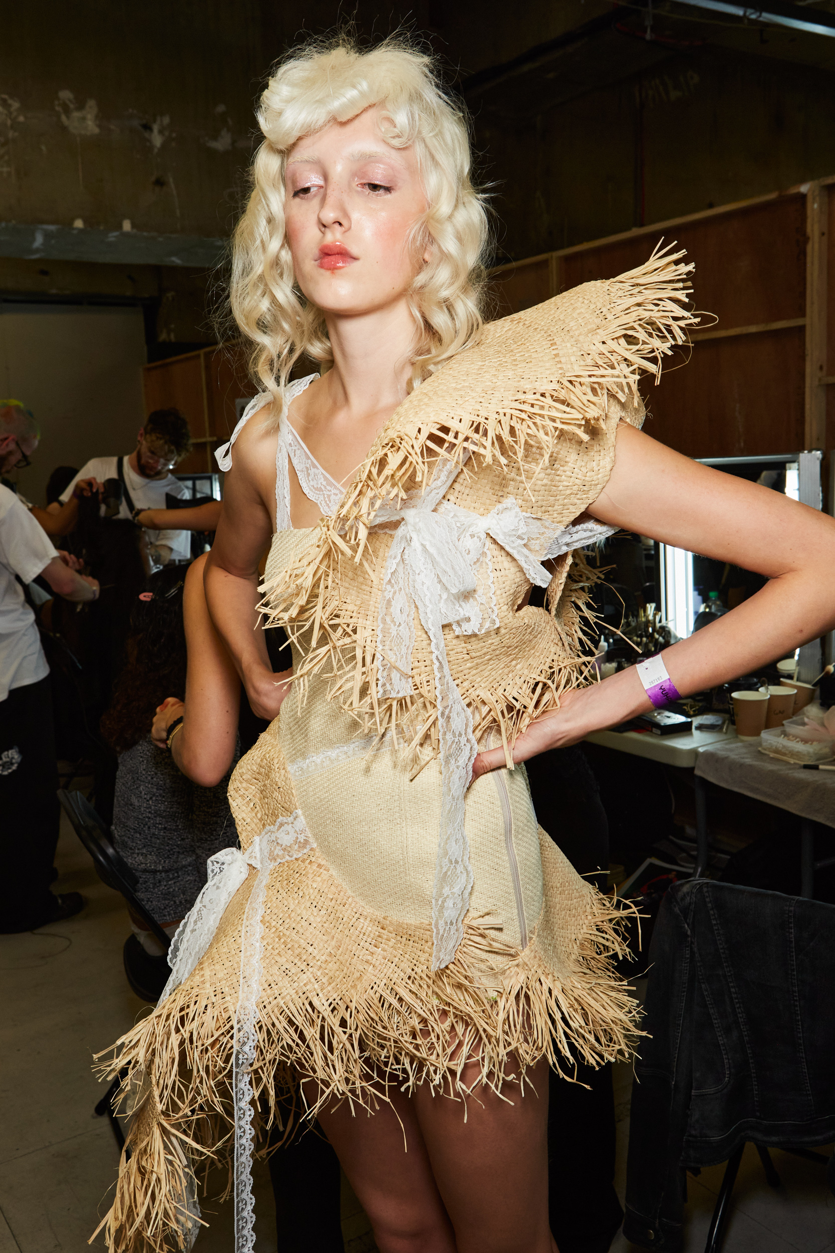 Yuhan Wang Spring 2024 Fashion Show Backstage