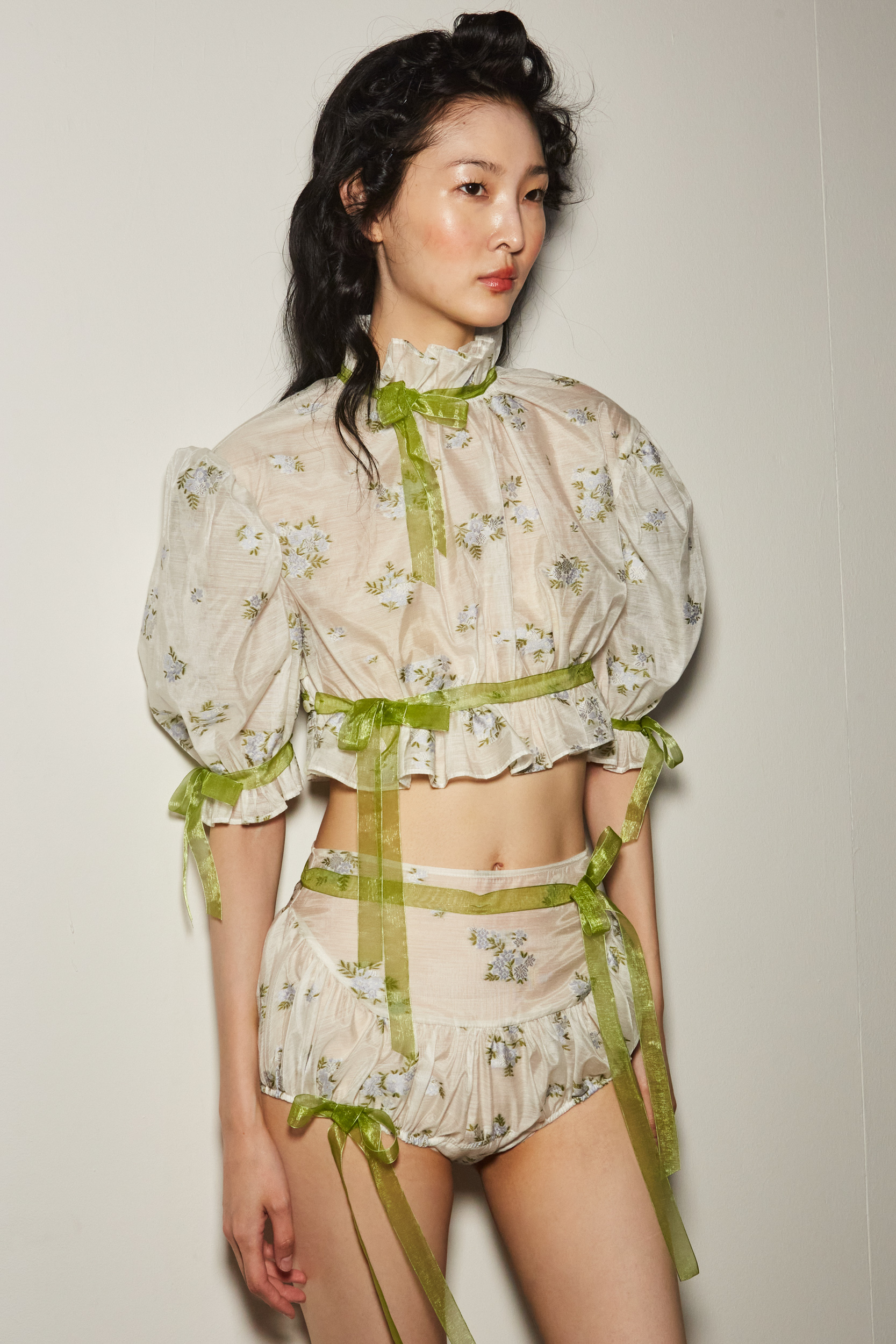 Yuhan Wang Spring 2024 Fashion Show Backstage