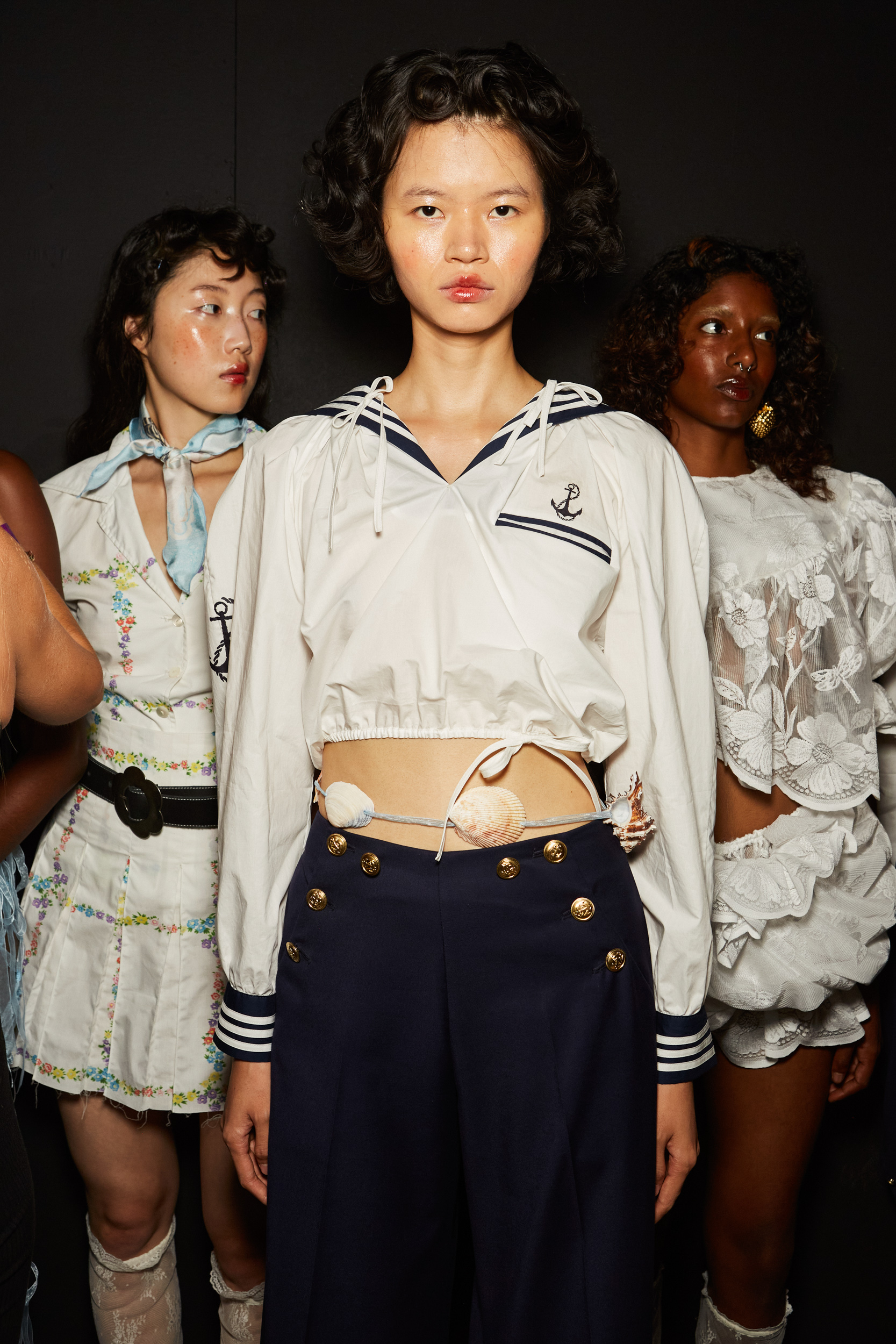 Yuhan Wang Spring 2024 Fashion Show Backstage