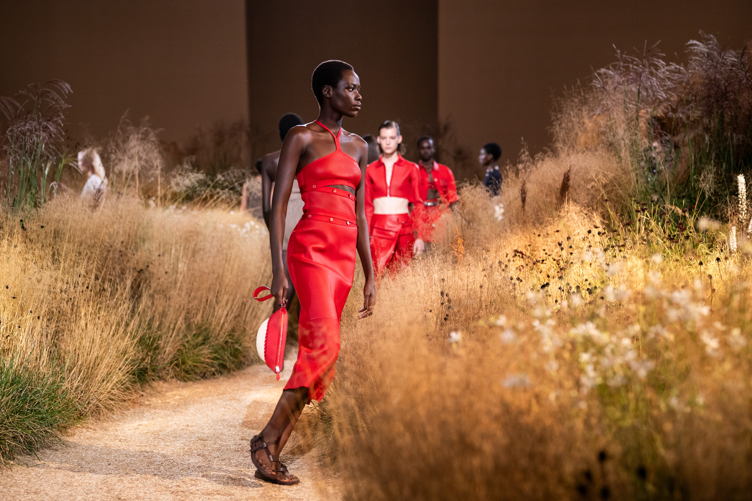 Hermes Spring 2024 Fashion Show Atmosphere