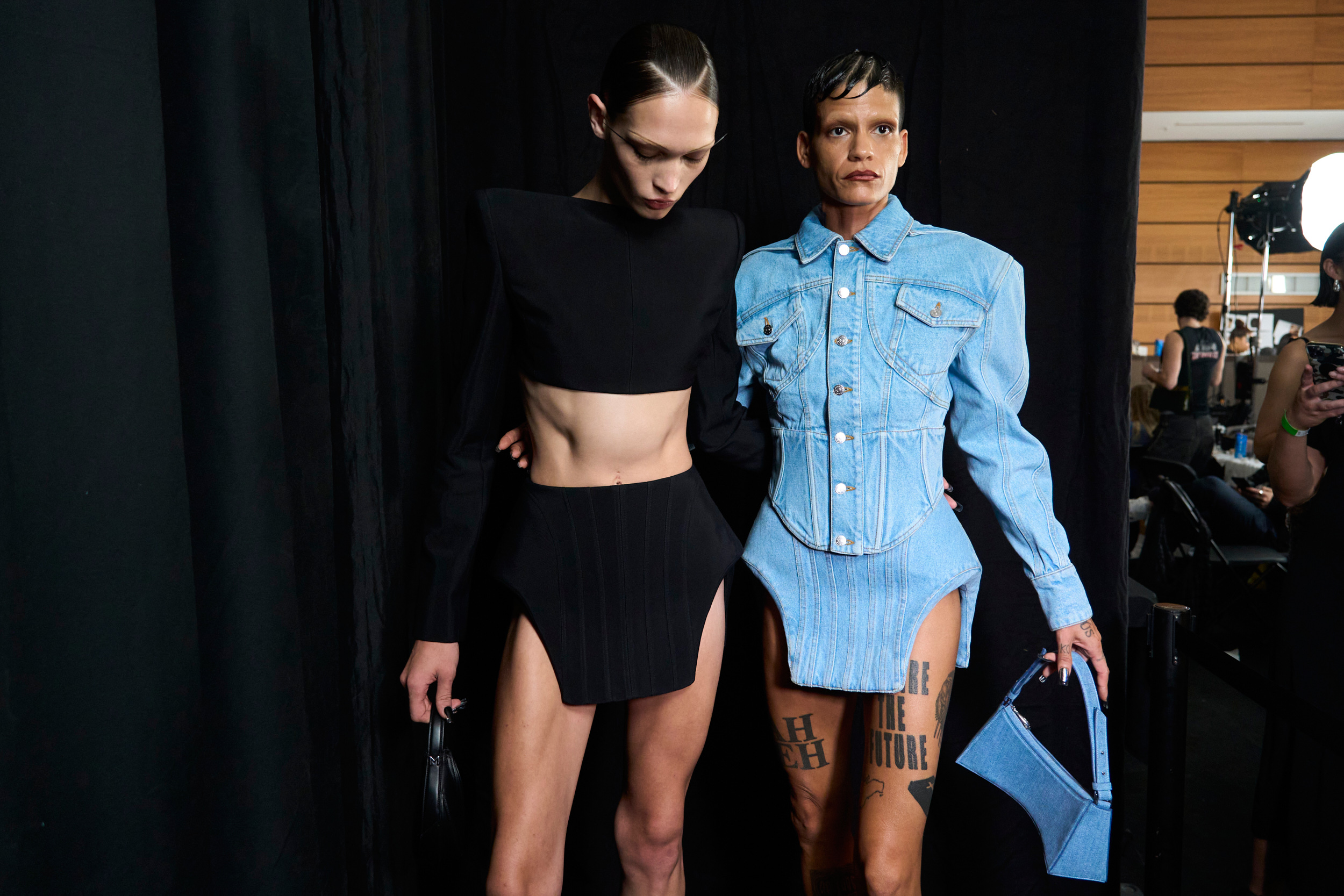 Mugler Spring 2024 Fashion Show Backstage