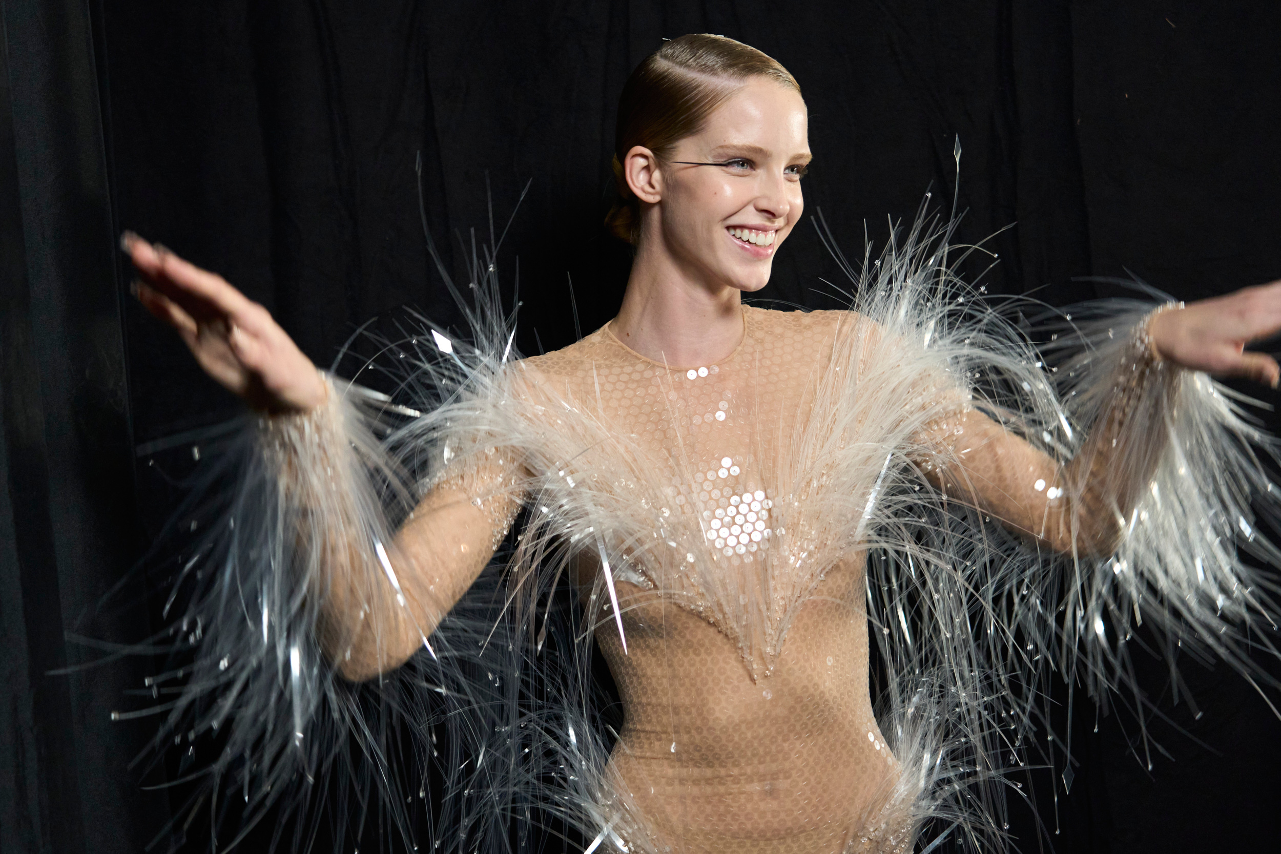 Mugler Spring 2024 Fashion Show Backstage