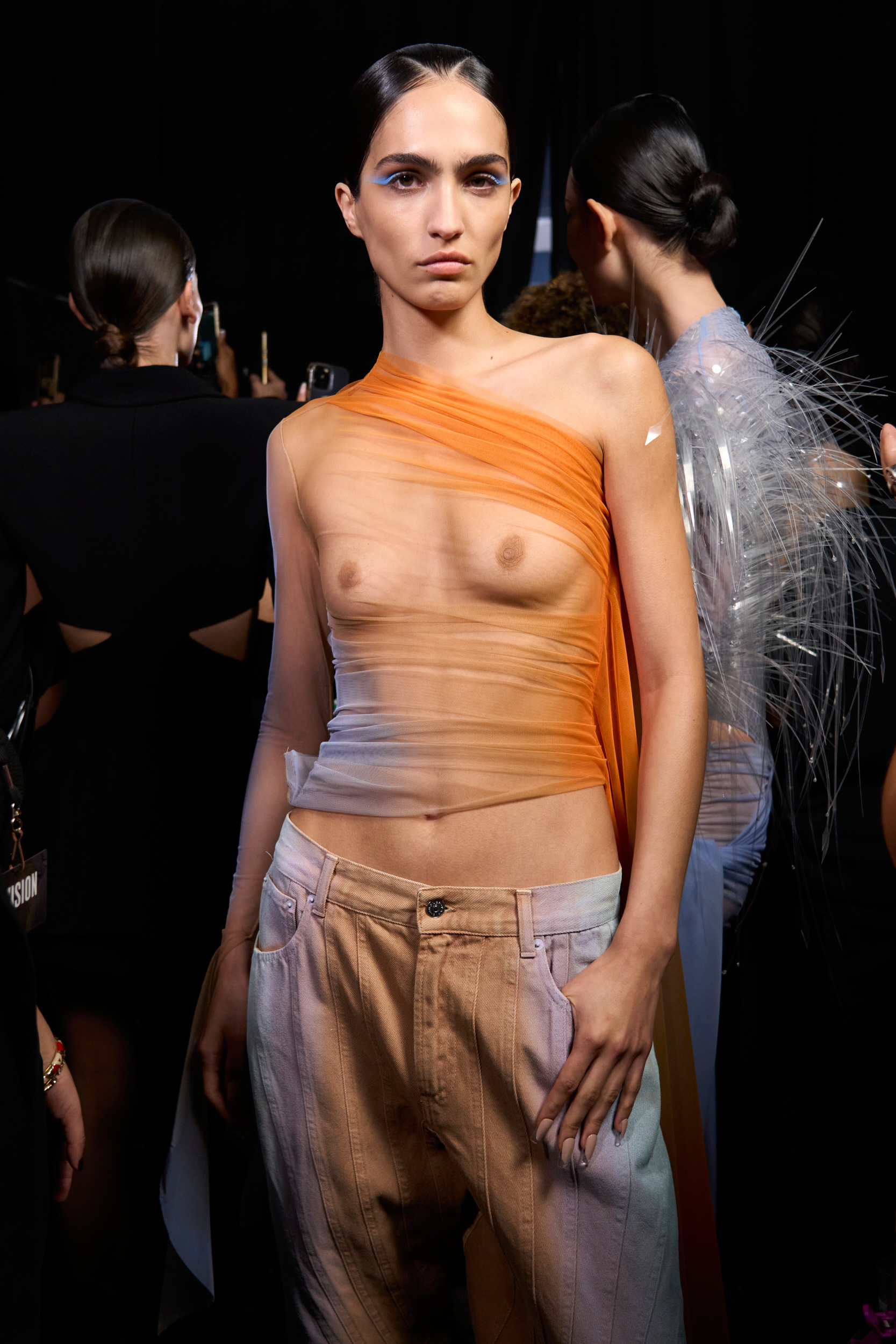 Mugler Spring 2024 Fashion Show Backstage