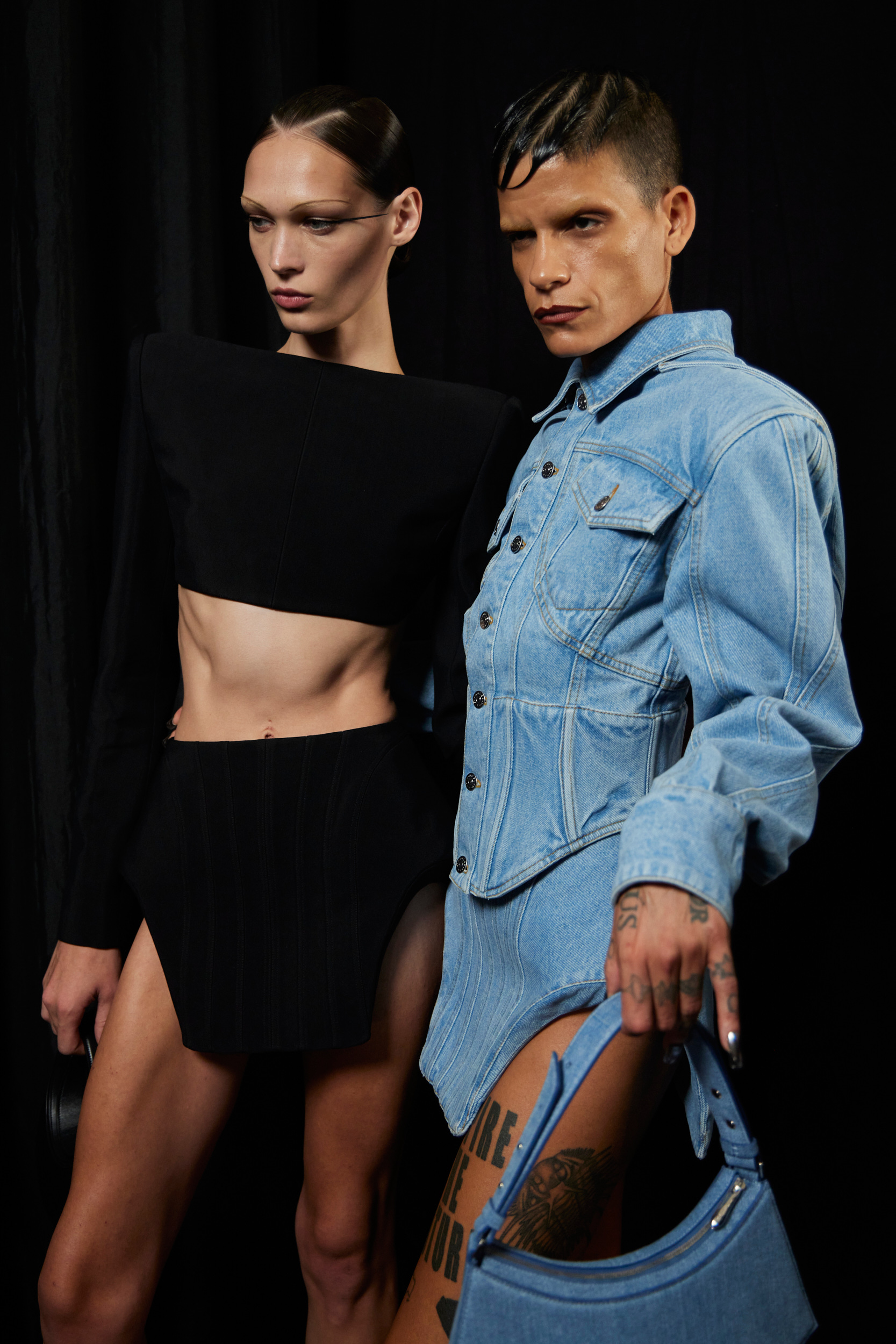 Mugler Spring 2024 Fashion Show Backstage