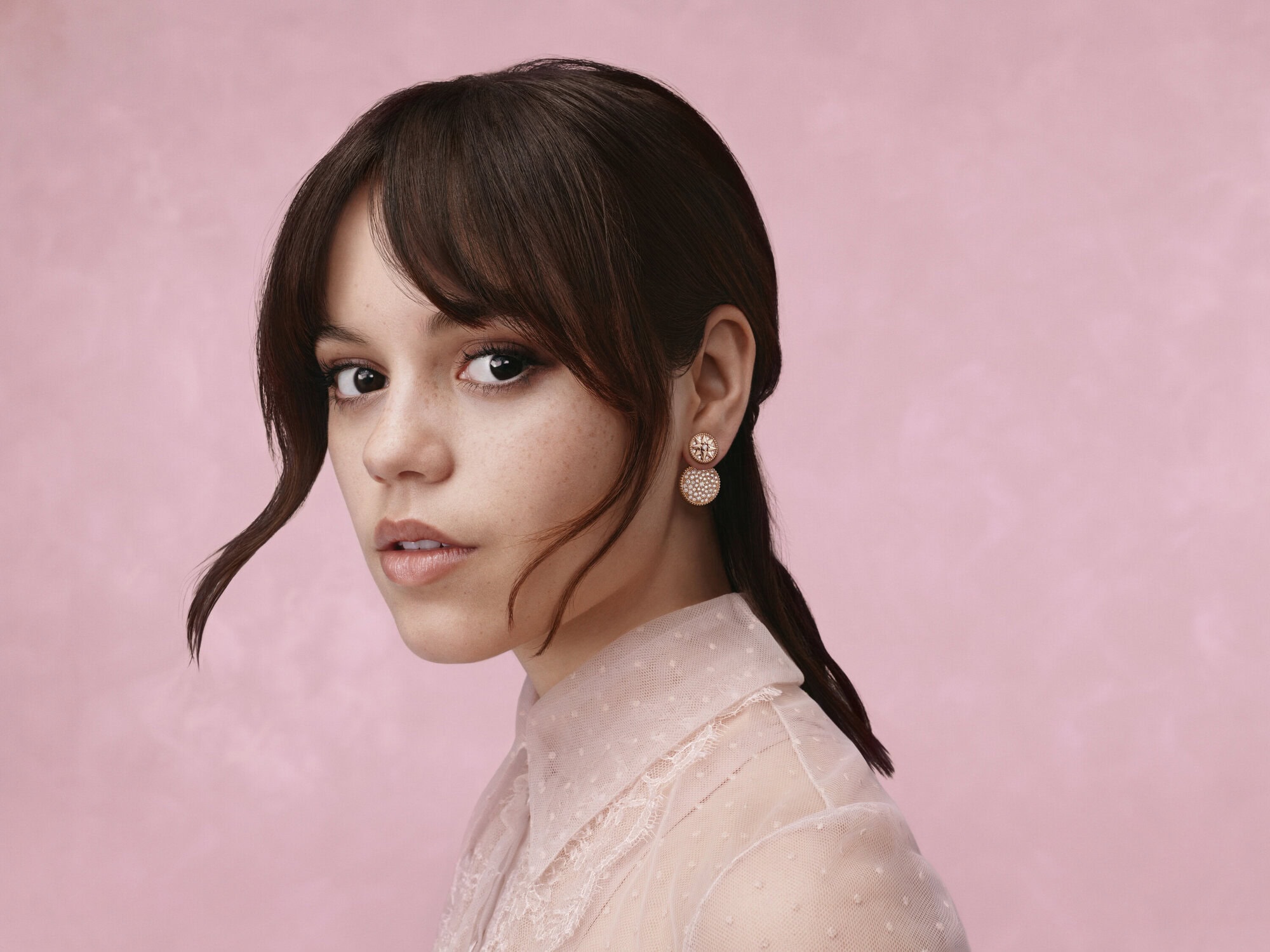 Jenna Ortega Rose Des Vents 2023 Fashion Ad Campaign