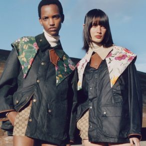 Gucci Continuum x Barbour 2023 ad campaign photo by photographer Osma Harvilahti