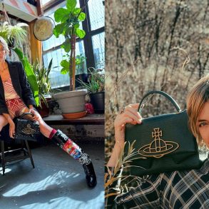 Vivienne Westwood Sibyl bag Fall 2023 ad campaign with model Sibyl Buck
