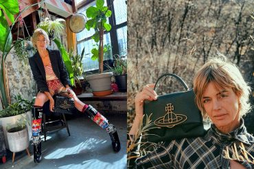 Vivienne Westwood Sibyl bag Fall 2023 ad campaign with model Sibyl Buck