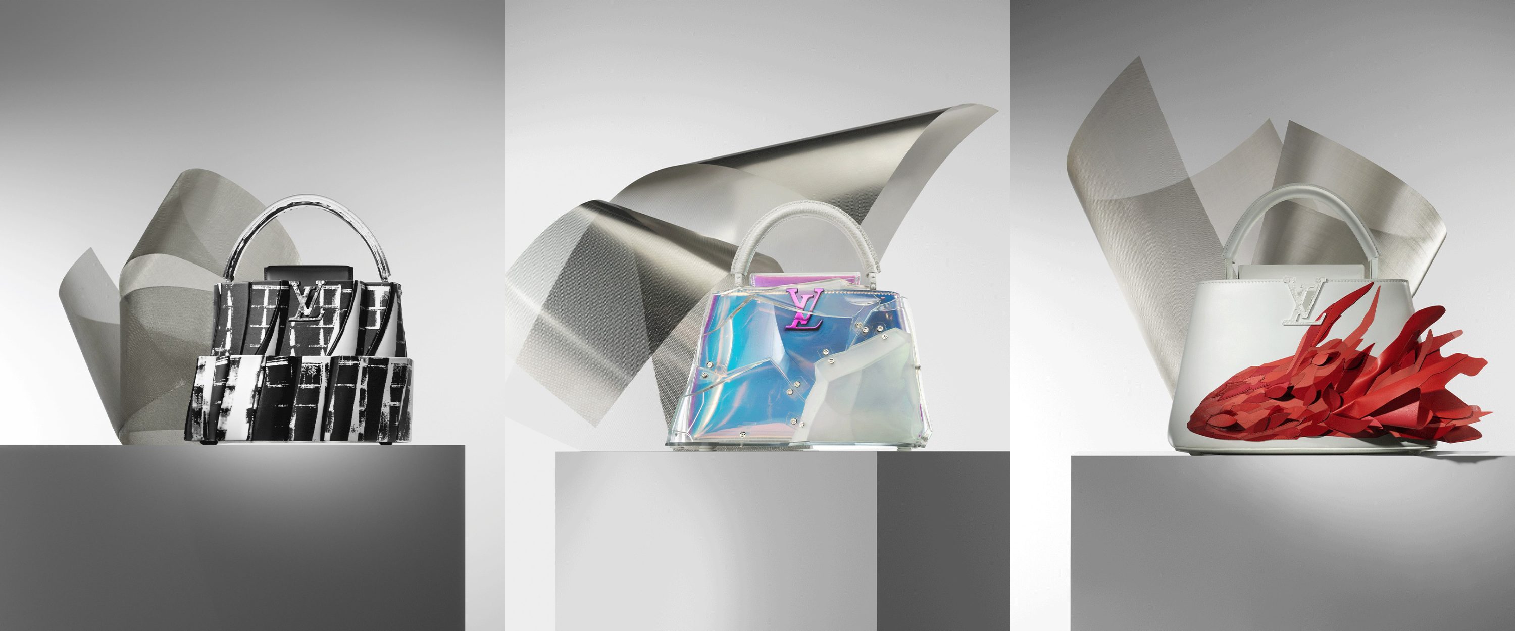 Louis Vuitton Unveils Frank Gehry Handbag Collection at Art Basel Miami