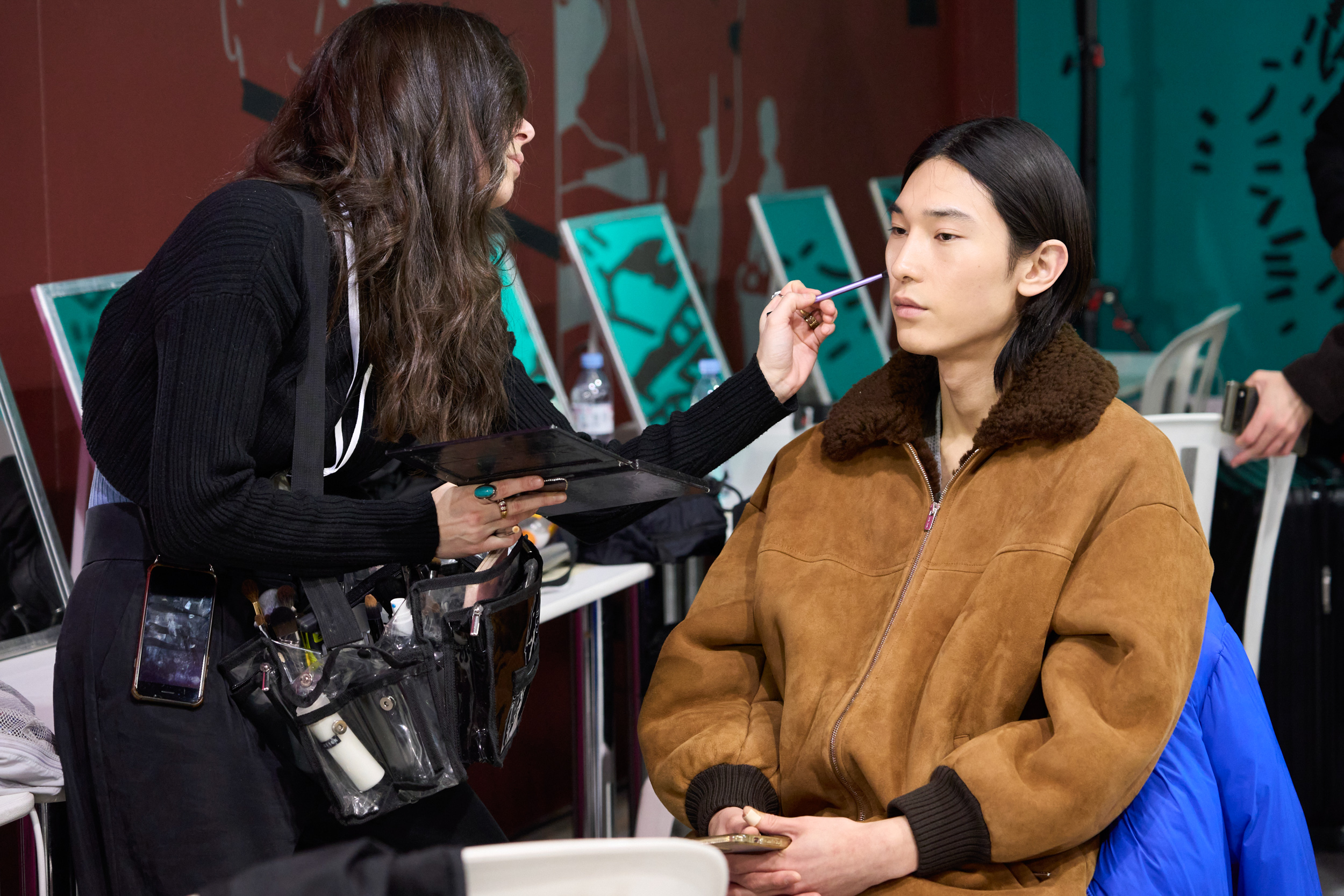 Auralee Fall 2024 Men’s Fashion Show Backstage