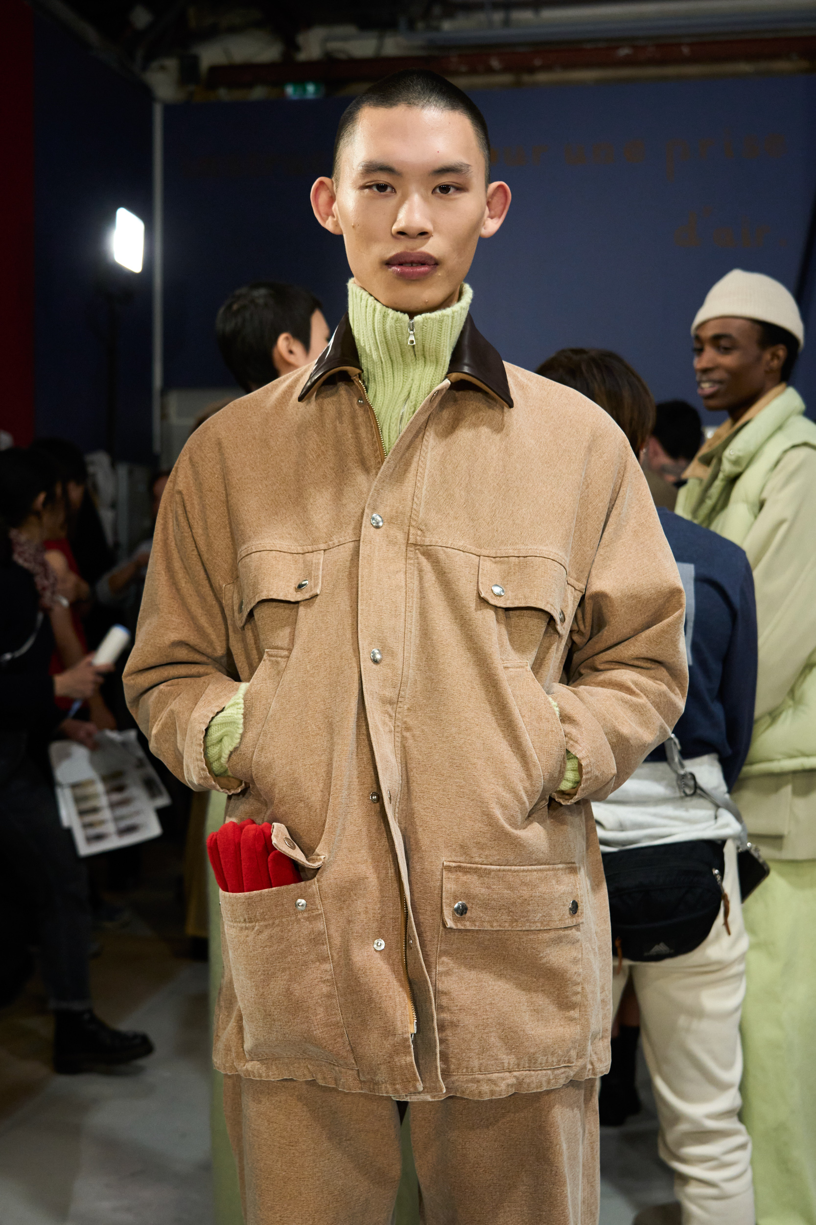 Auralee Fall 2024 Men’s Fashion Show Backstage