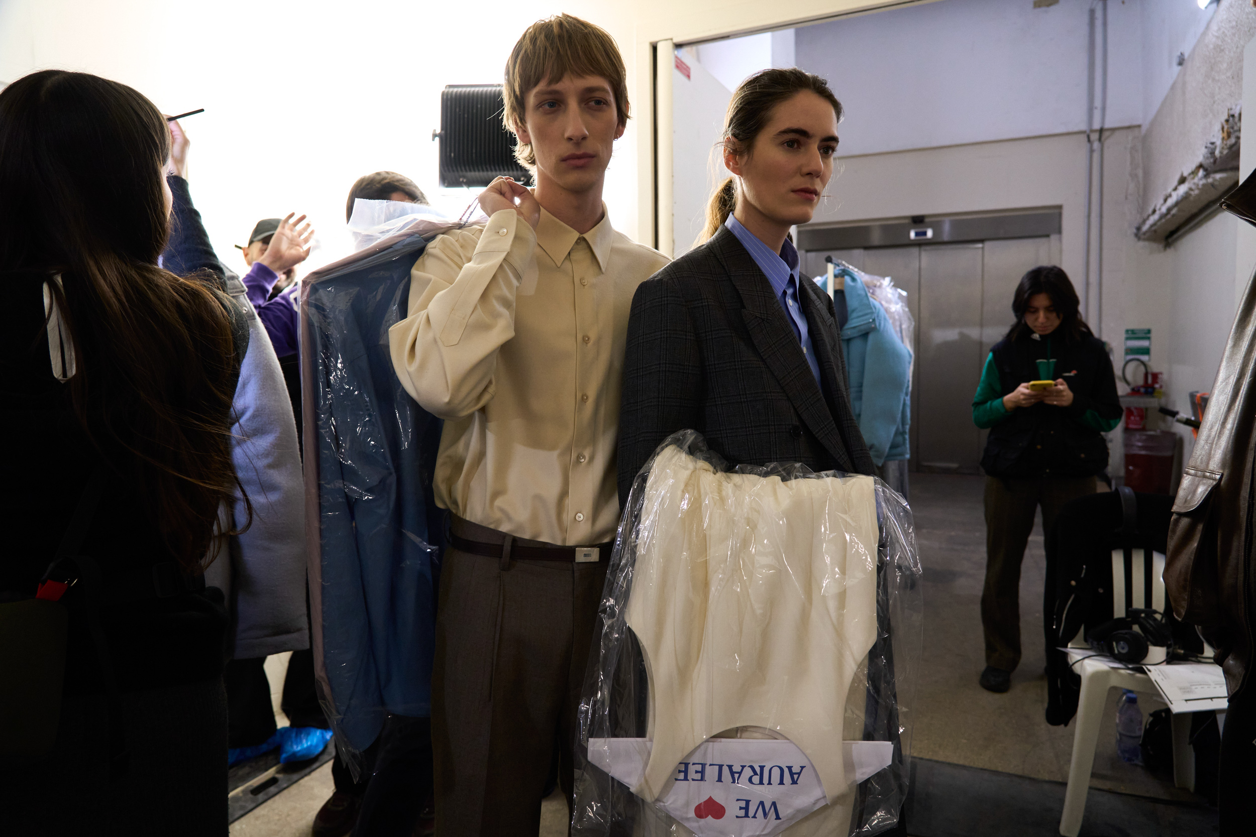 Auralee Fall 2024 Men’s Fashion Show Backstage