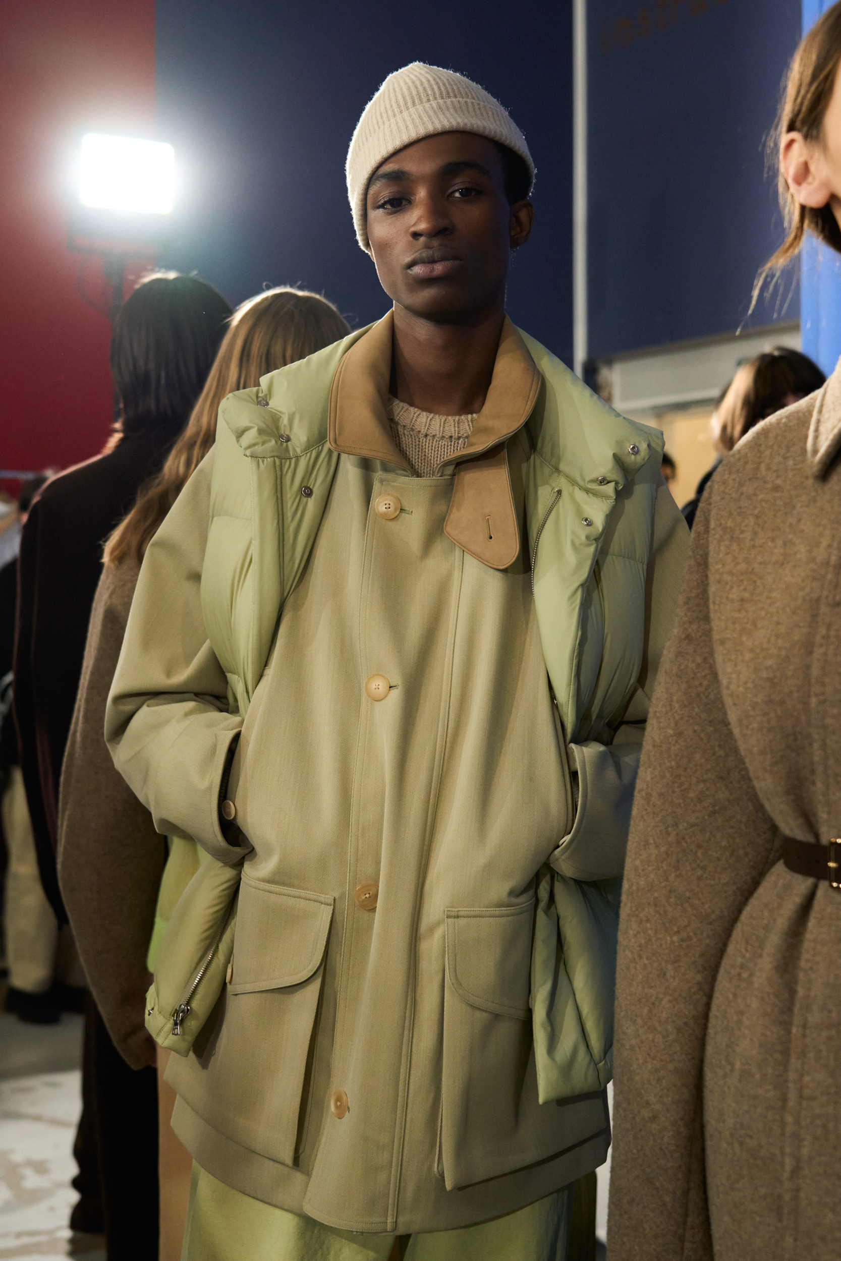 Auralee Fall 2024 Men’s Fashion Show Backstage