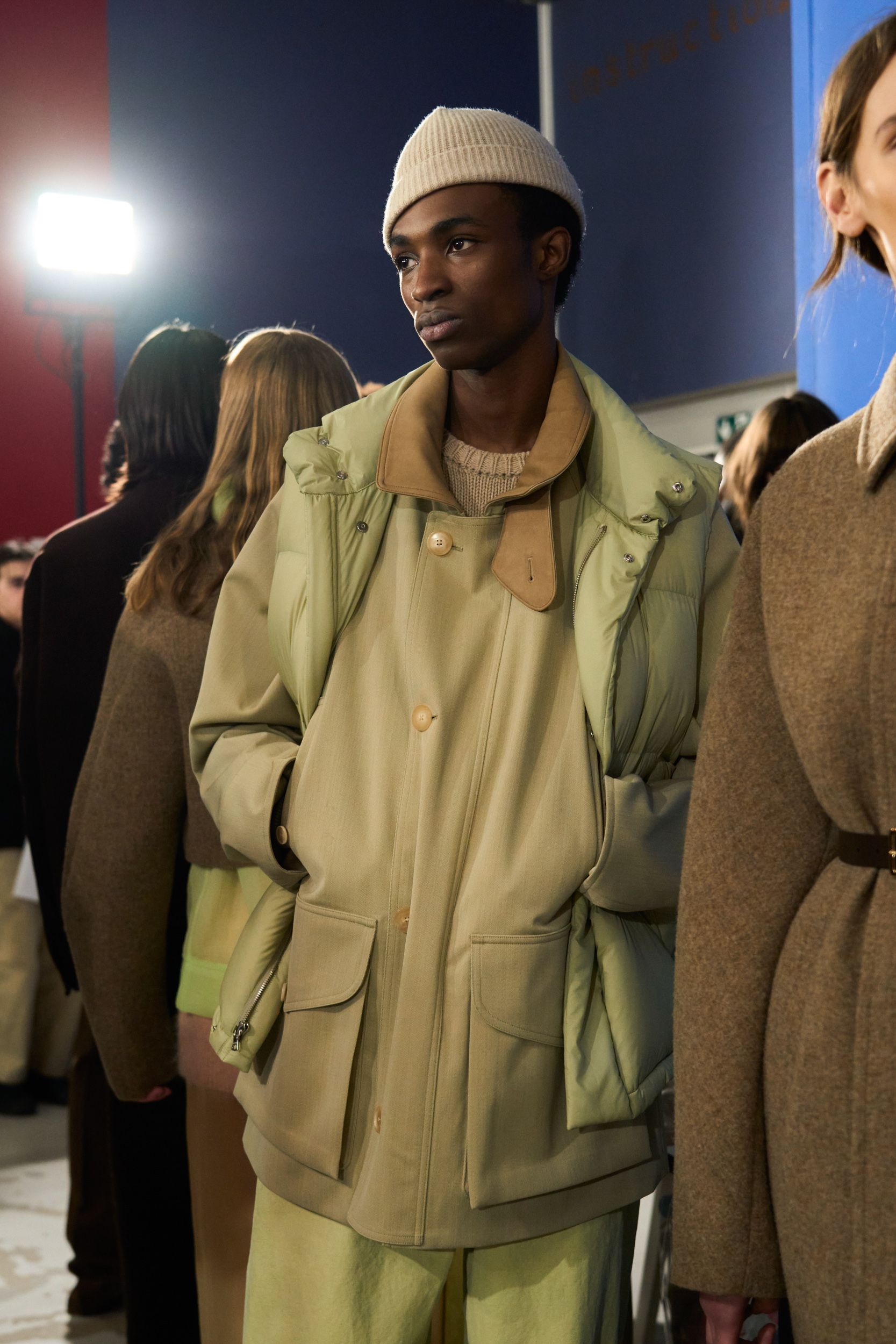 Auralee Fall 2024 Men’s Fashion Show Backstage