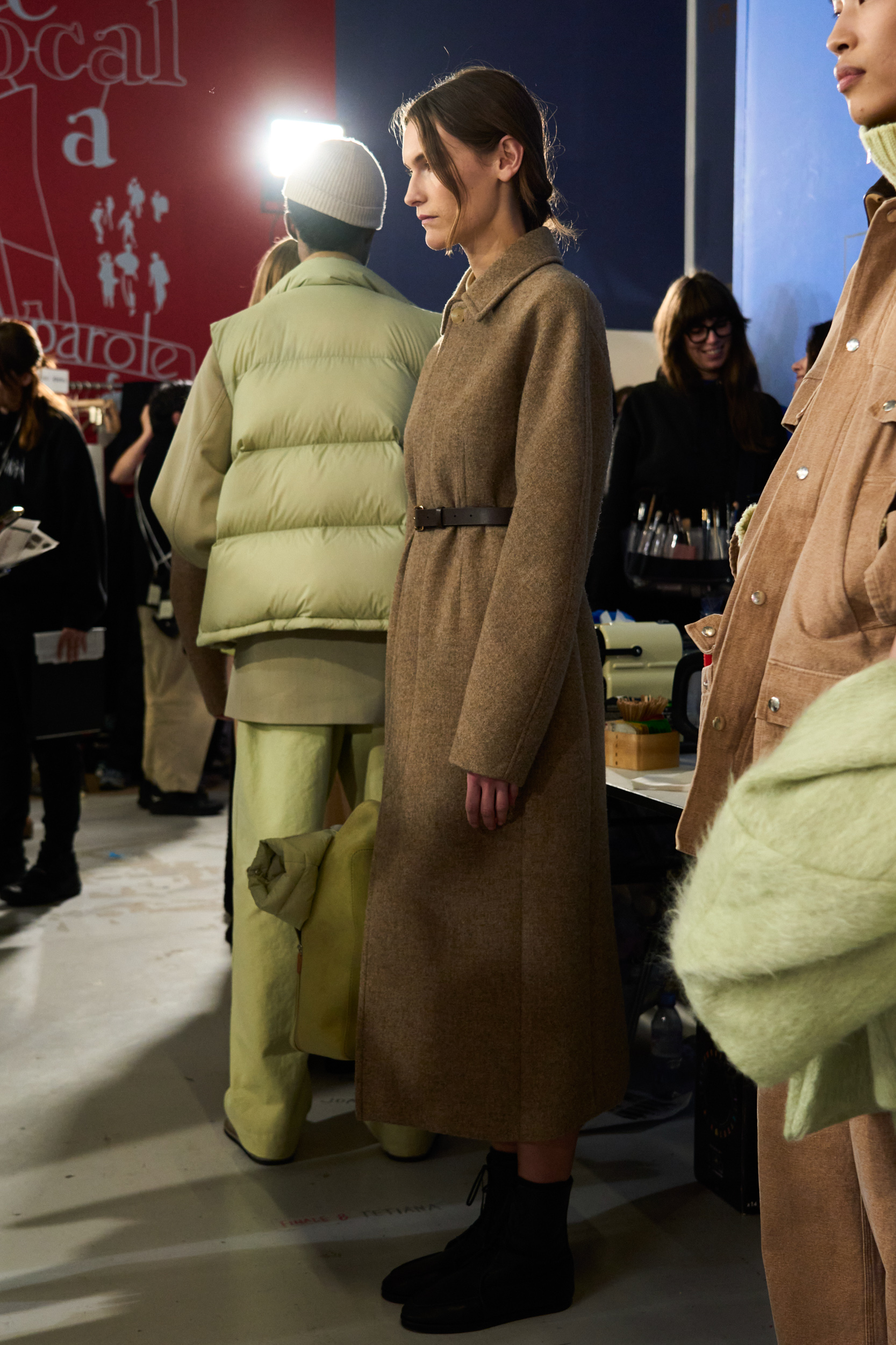 Auralee Fall 2024 Men’s Fashion Show Backstage