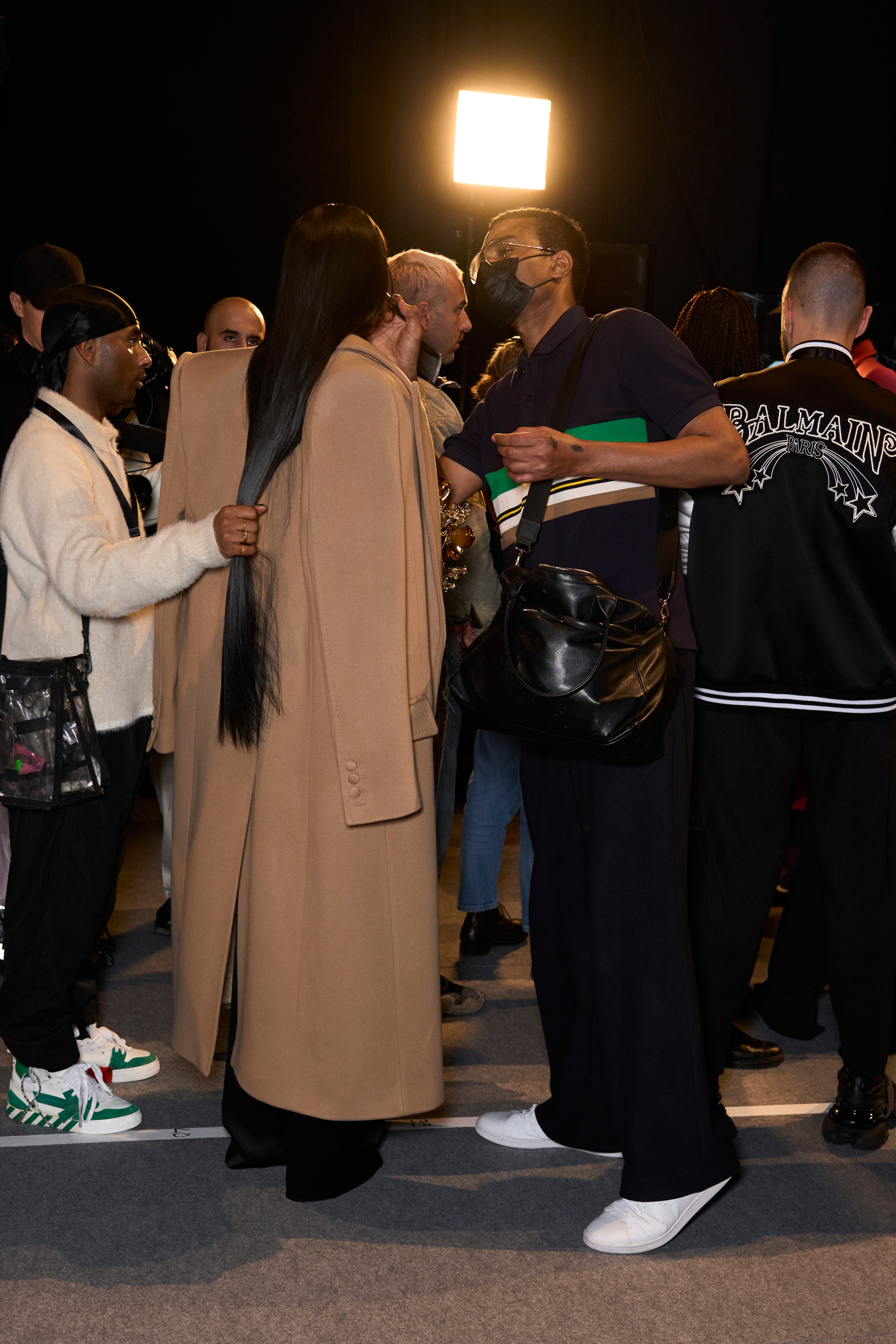 Balmain Fall 2024 Men’s Fashion Show Backstage